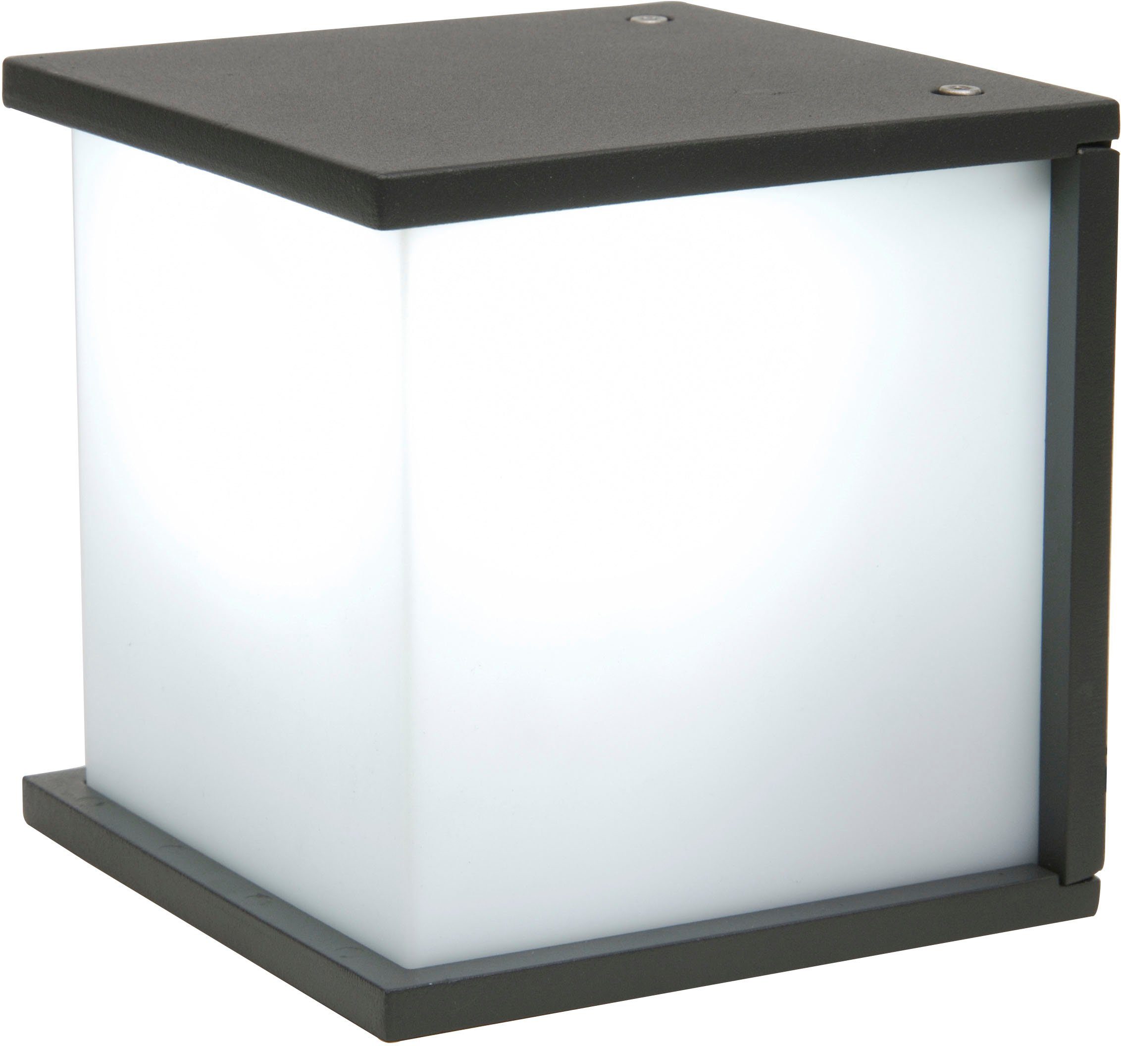 Buitenwandlamp CUBE antraciet