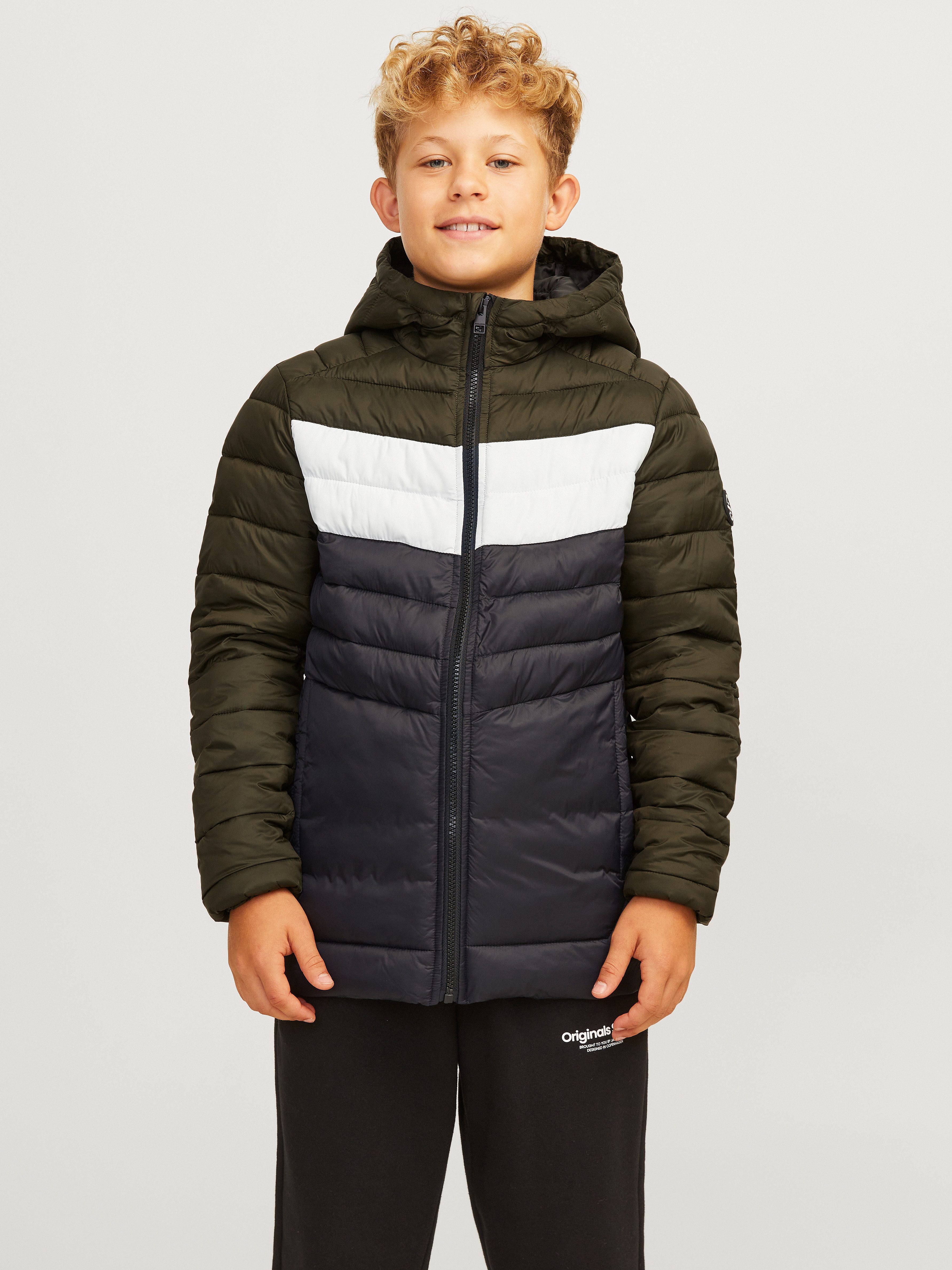 Jack & Jones Junior Gewatteerde jas JJESPRINT PUFFER HOOD NOOS JNR