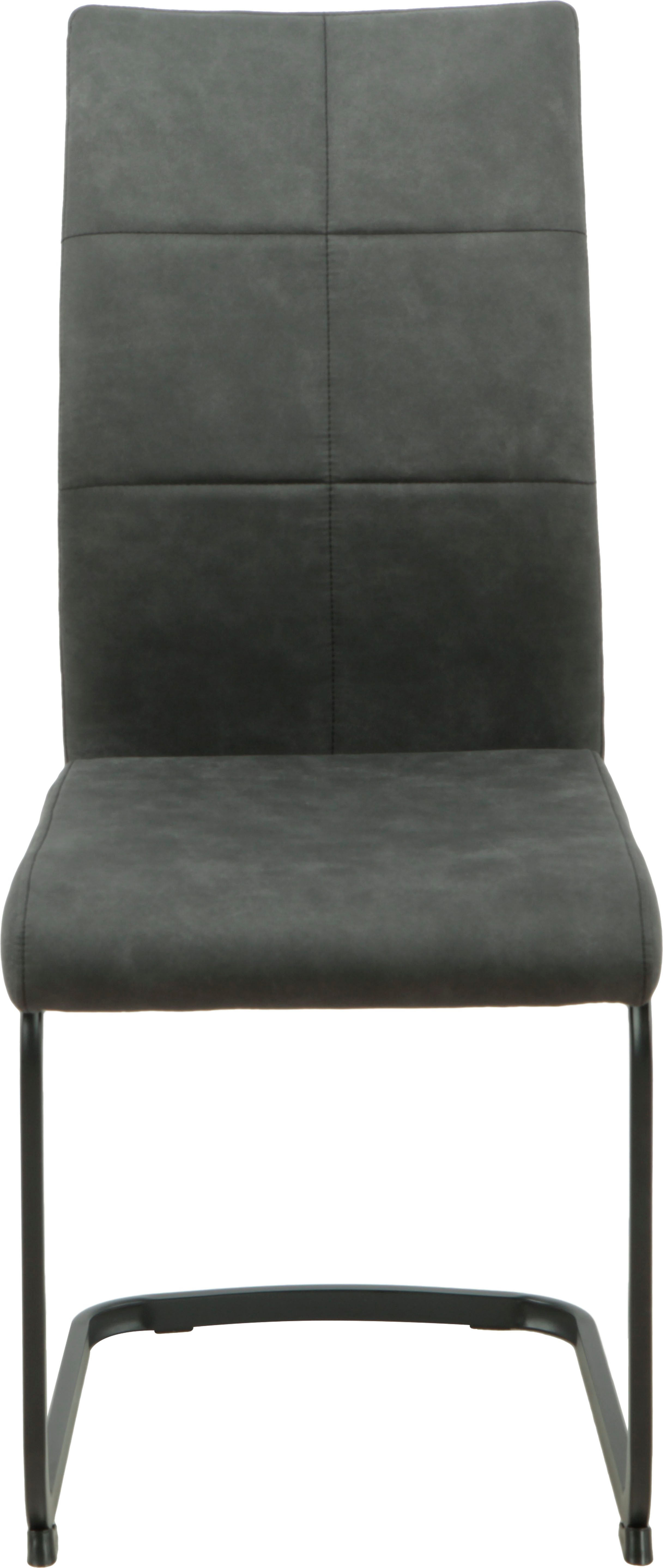 HELA Eethoek Spree Eettafel 140x90 cm met dikke rand, microvezel bekleding(4-delig)