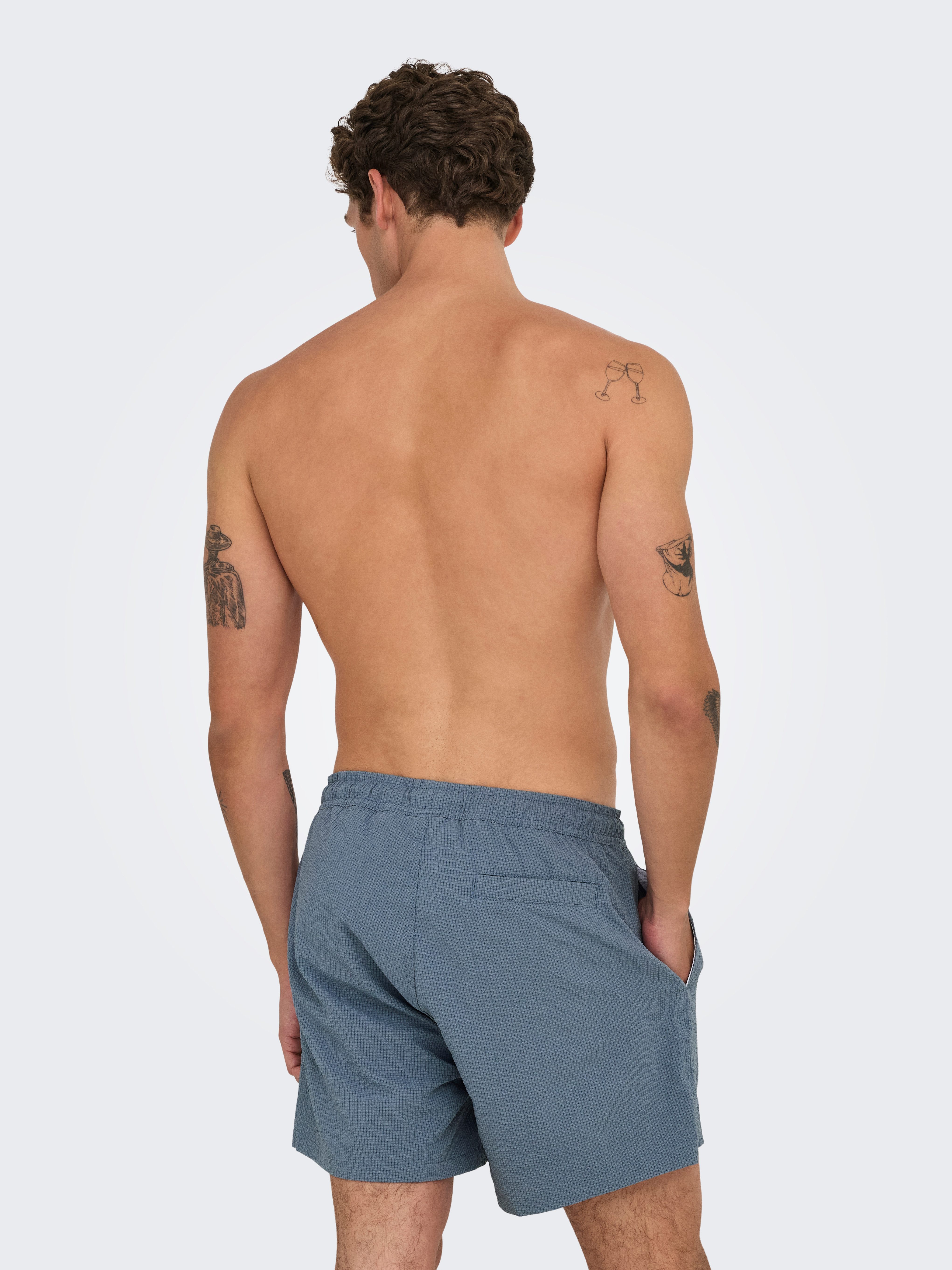 ONLY & SONS Zwemshort ONSTED LIFE SOLID SEERSUCKER SWIM NOOS