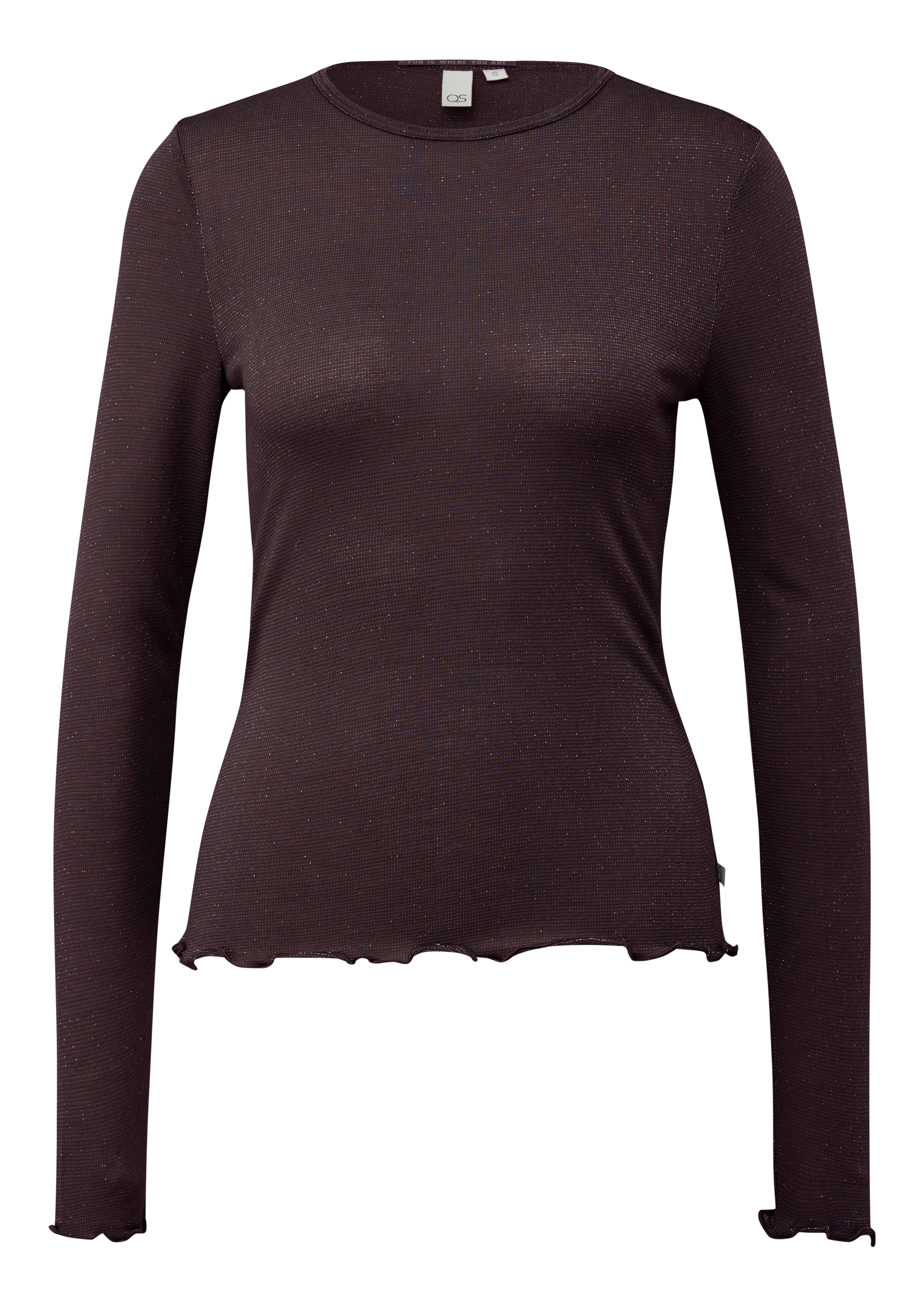 Q S designed by Longsleeve met gemetalliseerde vezels