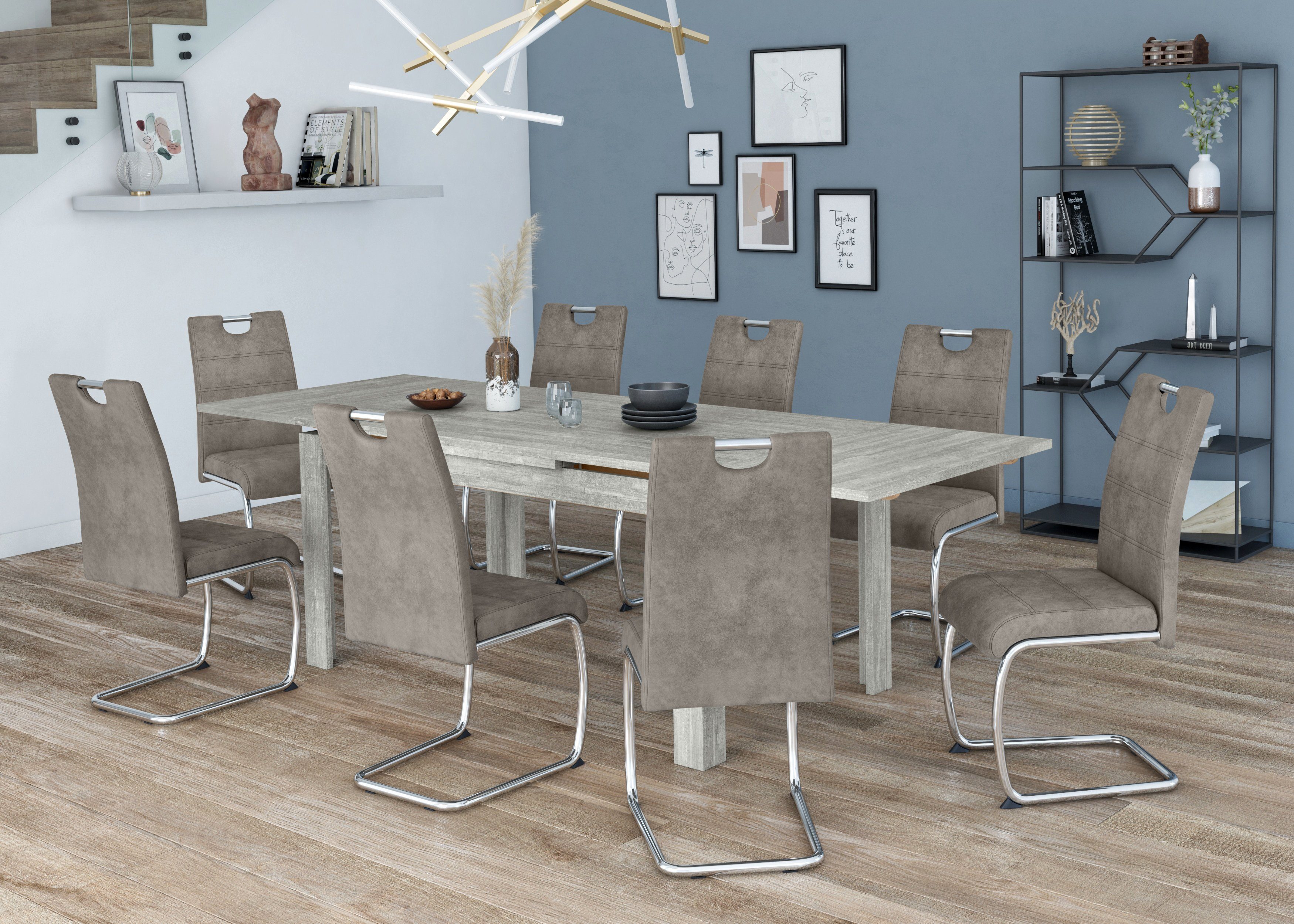 Mäusbacher Eettafel Monti BESTSELLER!, tafel, keukentafel, uitschuifbare tafel tot 280 cm