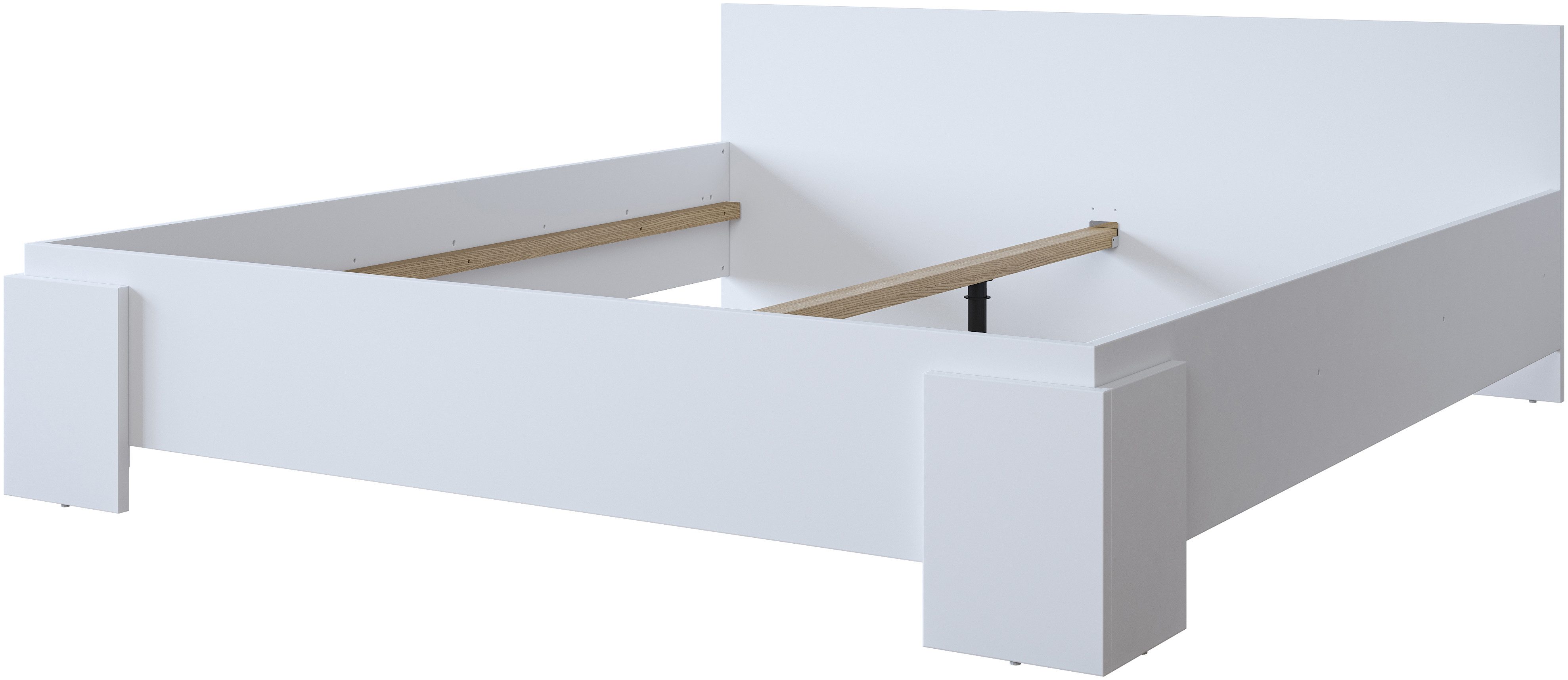 INOSIGN Bedframe India, FSC-gecertificeerd houtmateriaal, gemaakt in Europa Tweepersoonsbed 160x200 of 180x200 cm, wit of leisteenkleurig