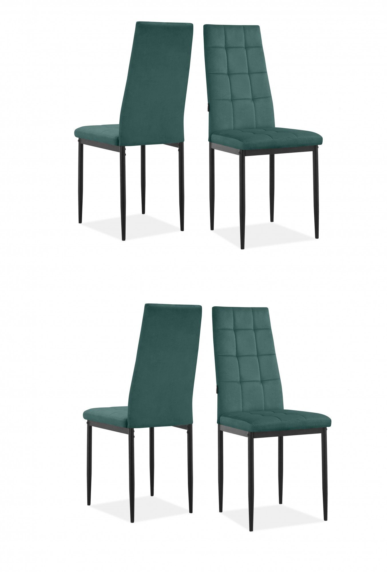 INOSIGN Eetkamerstoel Moana Met quilten (set, 4 stuks)