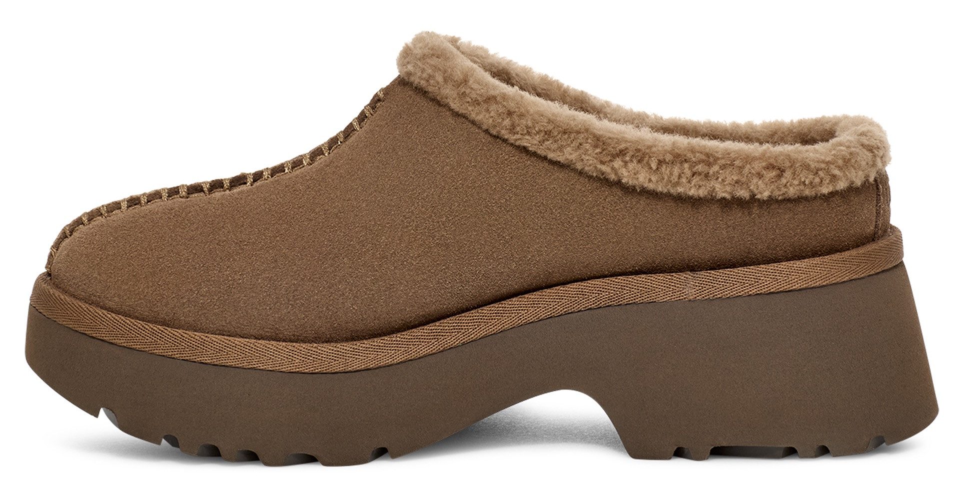 UGG Clogs NEW HEIGHTS COZY CLOG mule, flats, pantolette, plateau schoen met gepolsterde voetbed