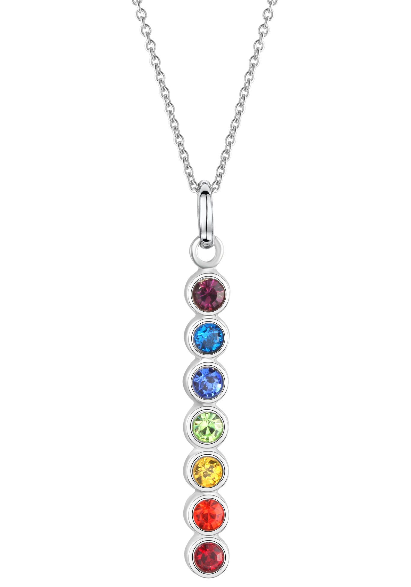 Firetti Ketting met hanger Sieraad cadeau zilver 925 halssieraad halsketting panzerketting chakra dames kettingen multicolor