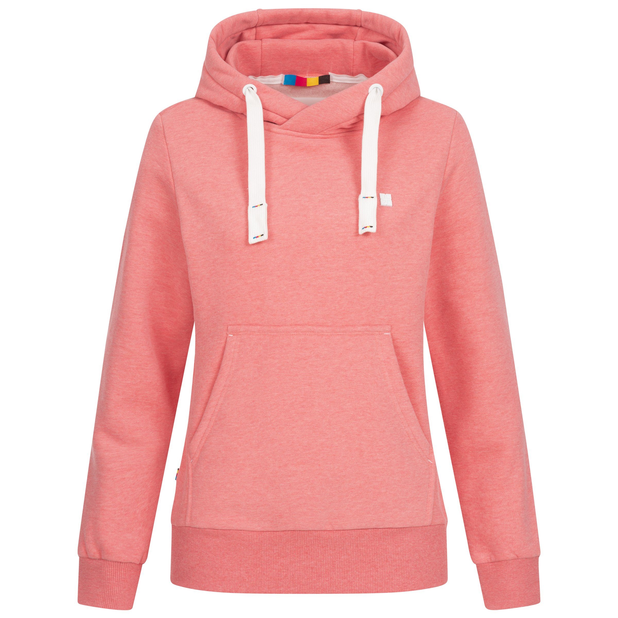 DEPROC Active Hoodie HildaCMYK II WOMEN zachte fleecejack met kangoeroezak