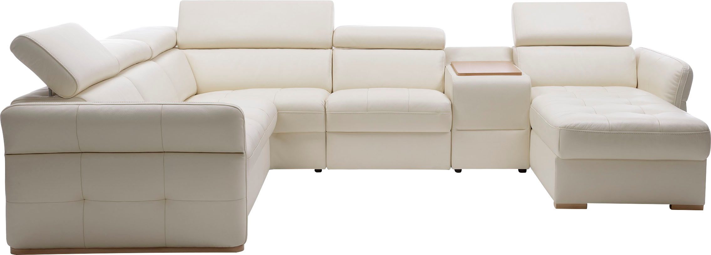 exxpo - sofa fashion Zithoek Massimo, familiebank met veel ruimte, leren bekleding, comfortabel, prettig