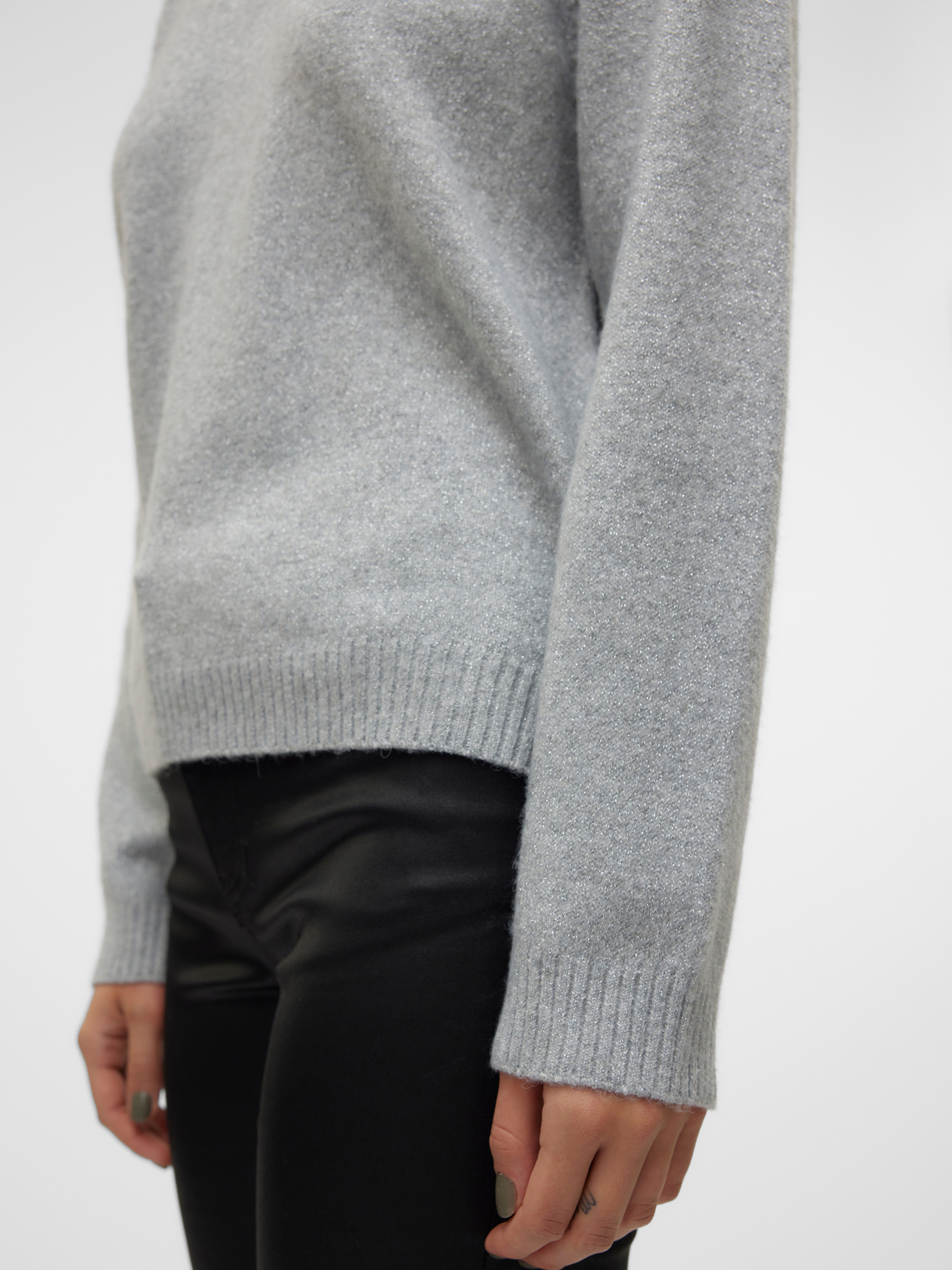 Vero Moda Trui met ronde hals VMDOFFYSHINE LS O-NECK BLOUSE REP NOOS