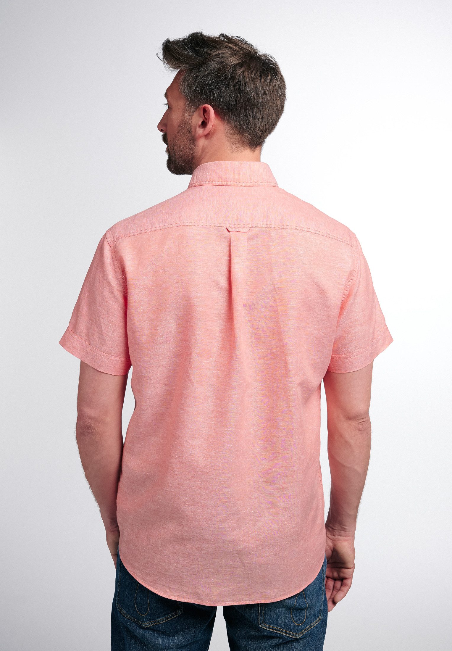 Eterna Overhemd met korte mouwen Regular fit EASY IRON (gemakkelijk te strijken)