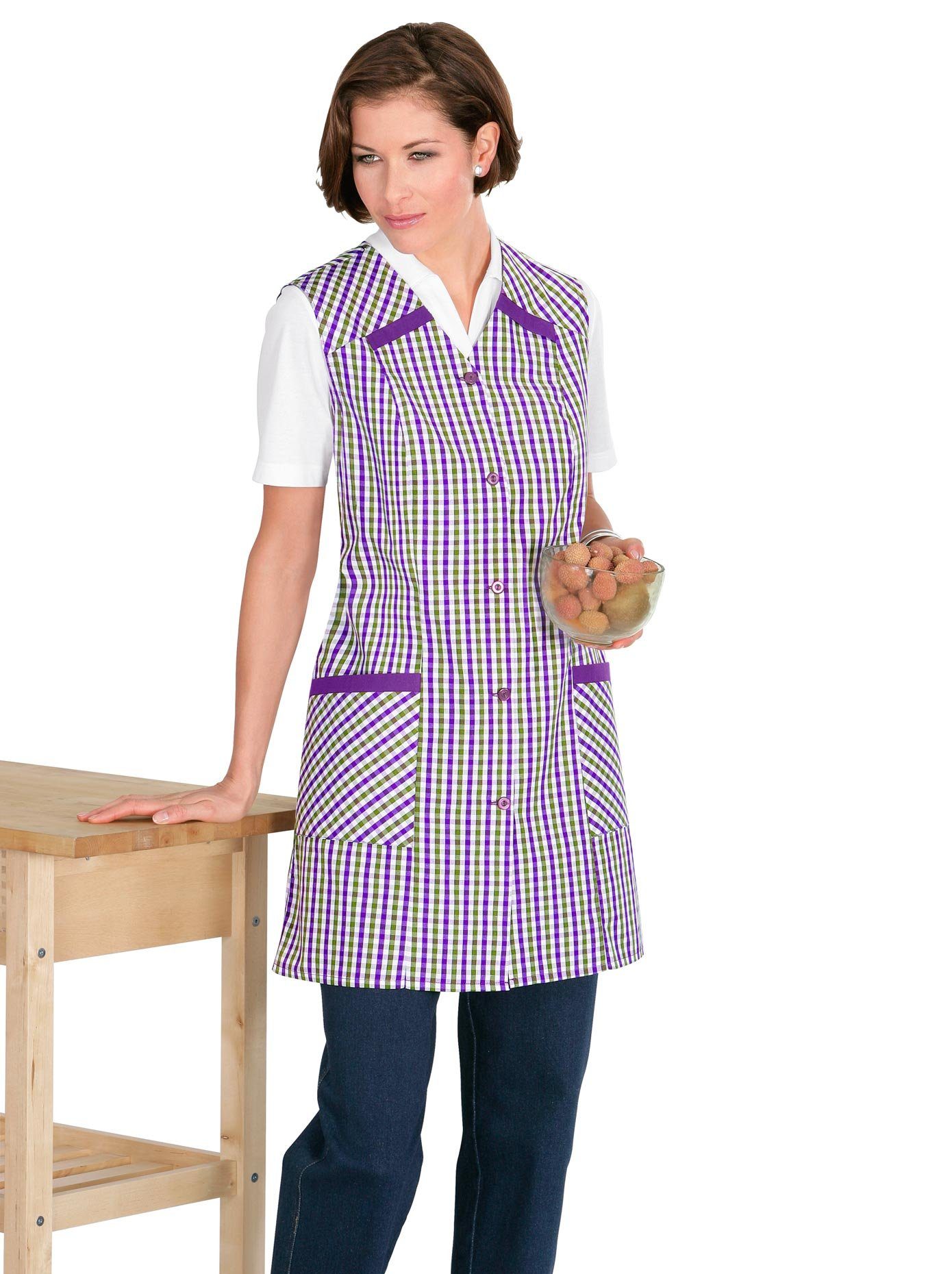 Classic Basics Keukenschort keukentextiel maat 46 paars
