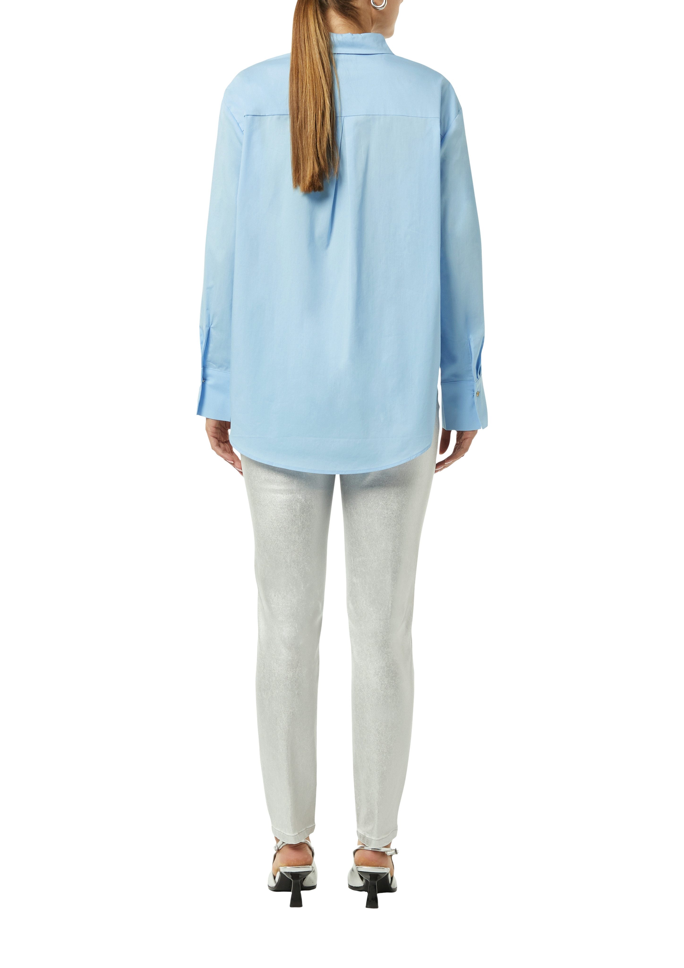 Comma Overhemdblouse Oversized, met popeline