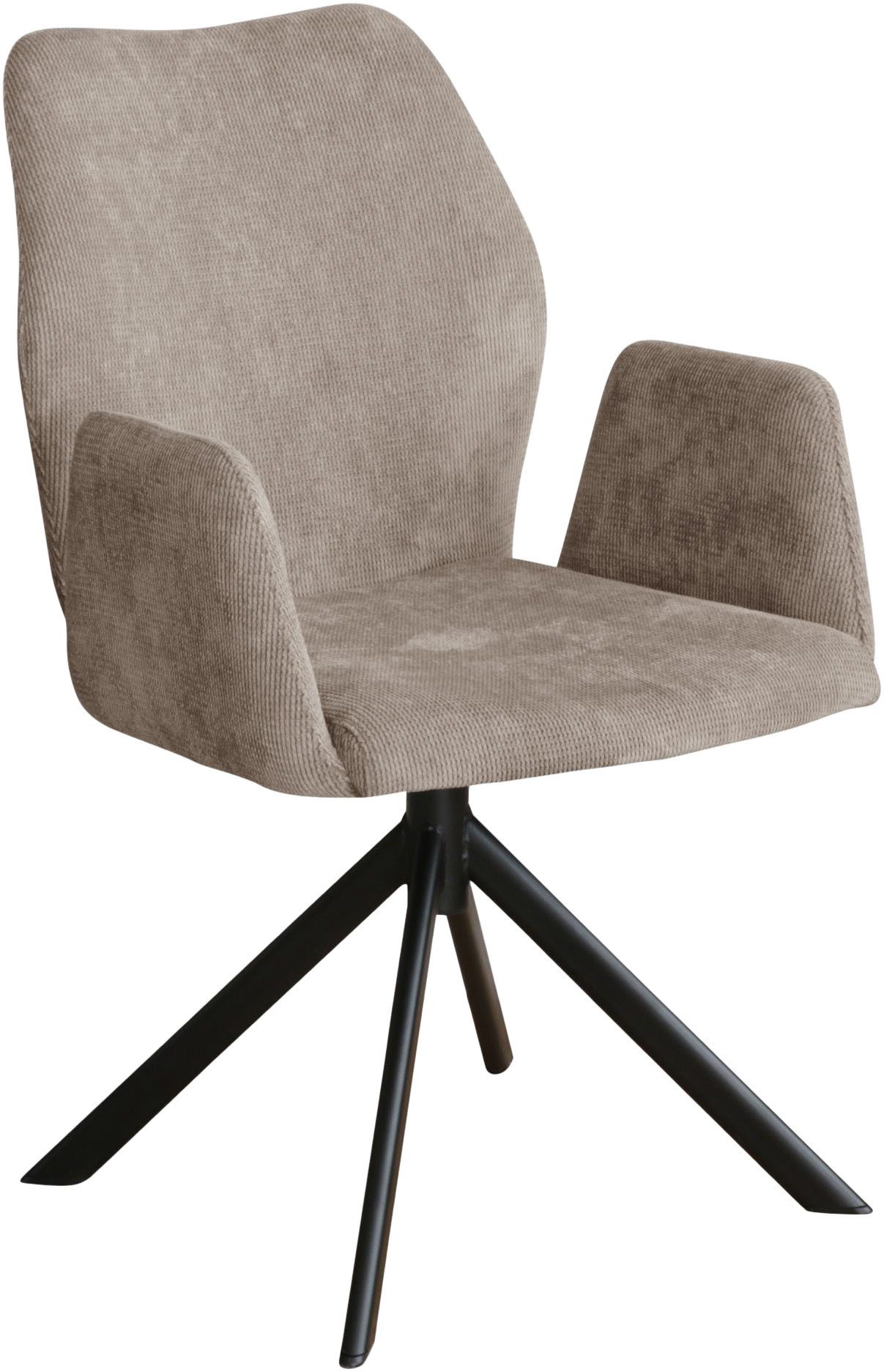 Home affaire Stoel met armleuningen Hacienda moderne cordbekleding (set)