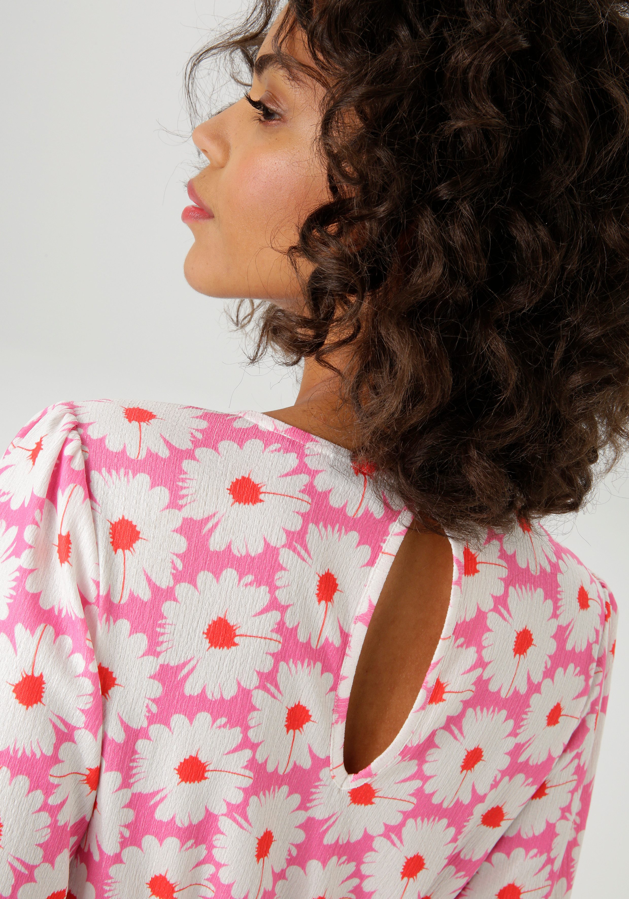 Aniston CASUAL Zomerjurk overal bedrukt met bloemen - nieuwe collectie
