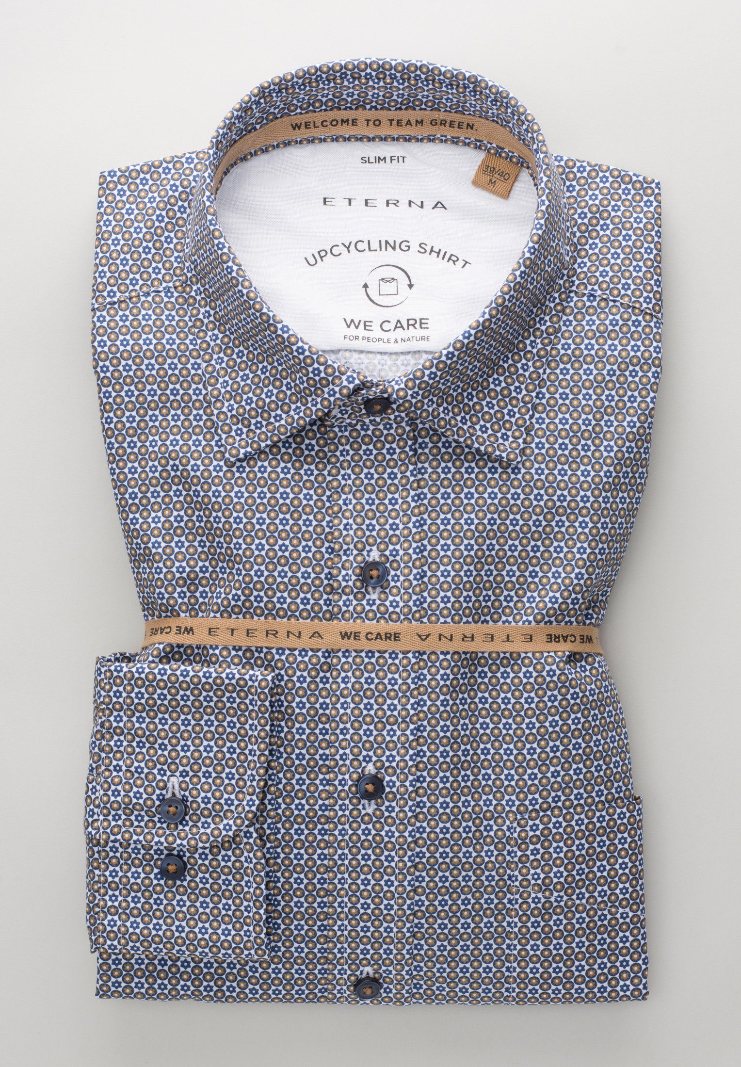 Eterna Overhemd met lange mouwen Slim fit