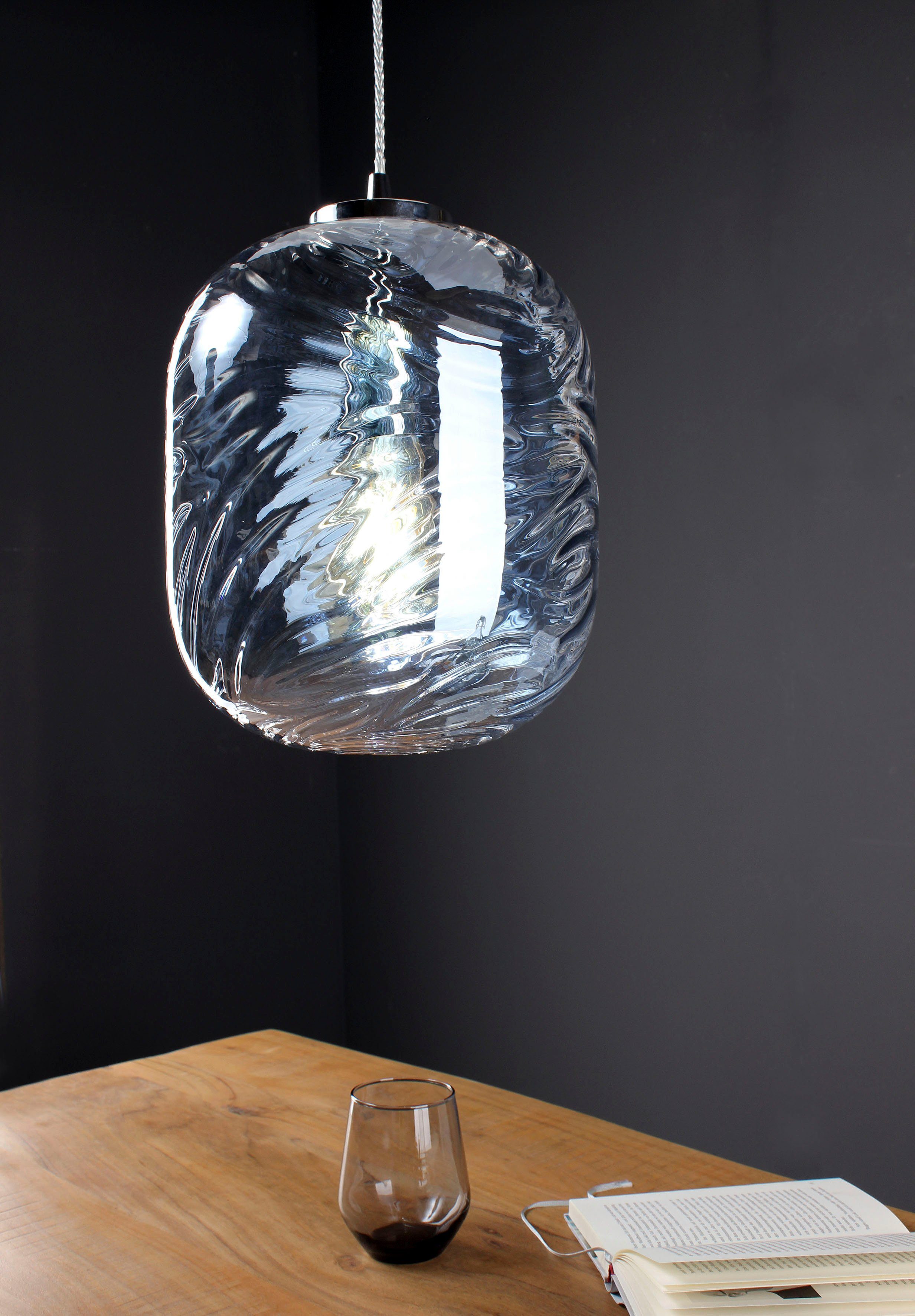 ECO-LIGHT Hanglamp Nereide hoogwaardig glas (1 stuk)