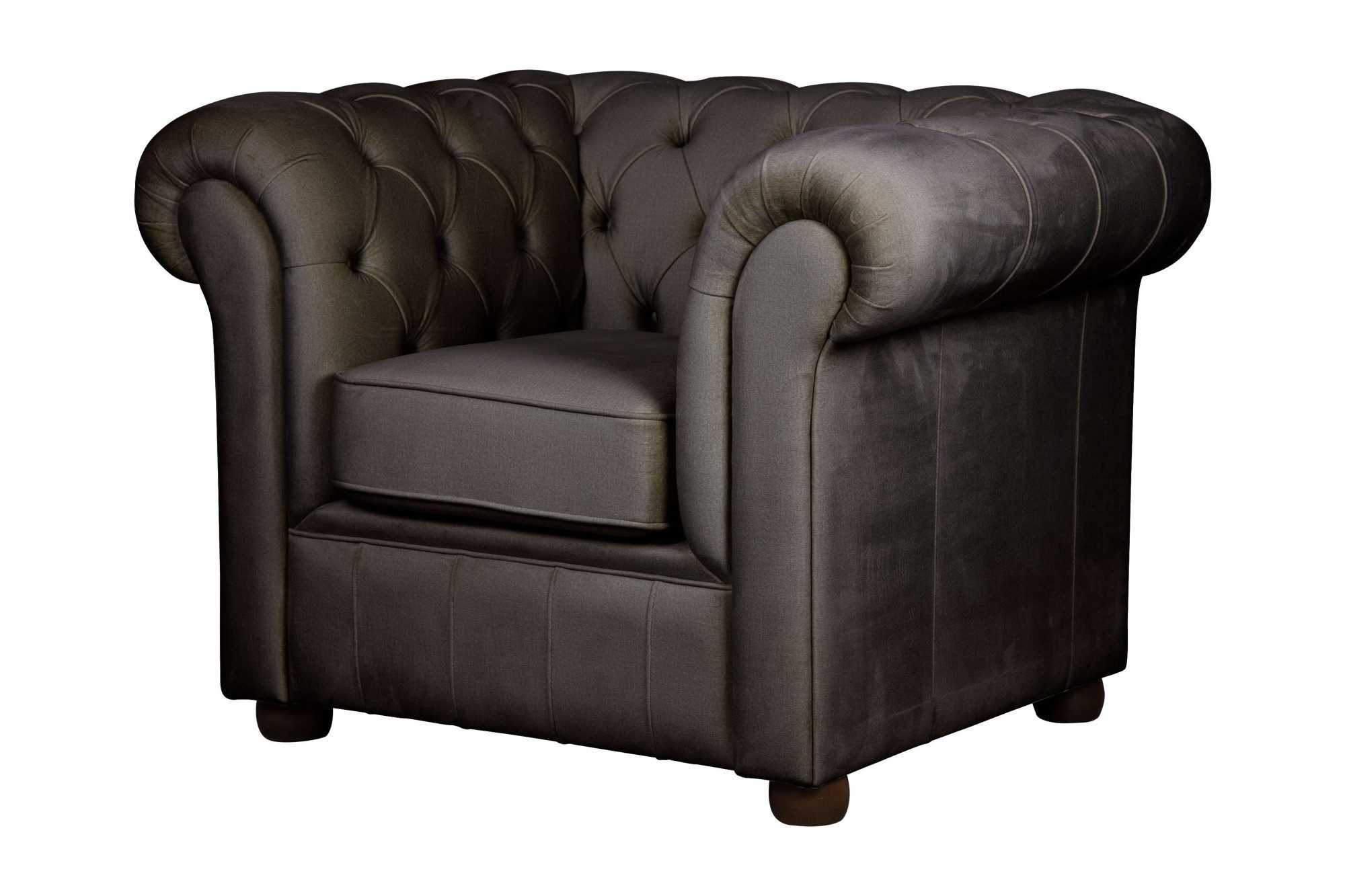 Home affaire Fauteuil CHARENTE, Chesterfield, golfsysteem, afmetingen B/D/H: 105/89/74 cm