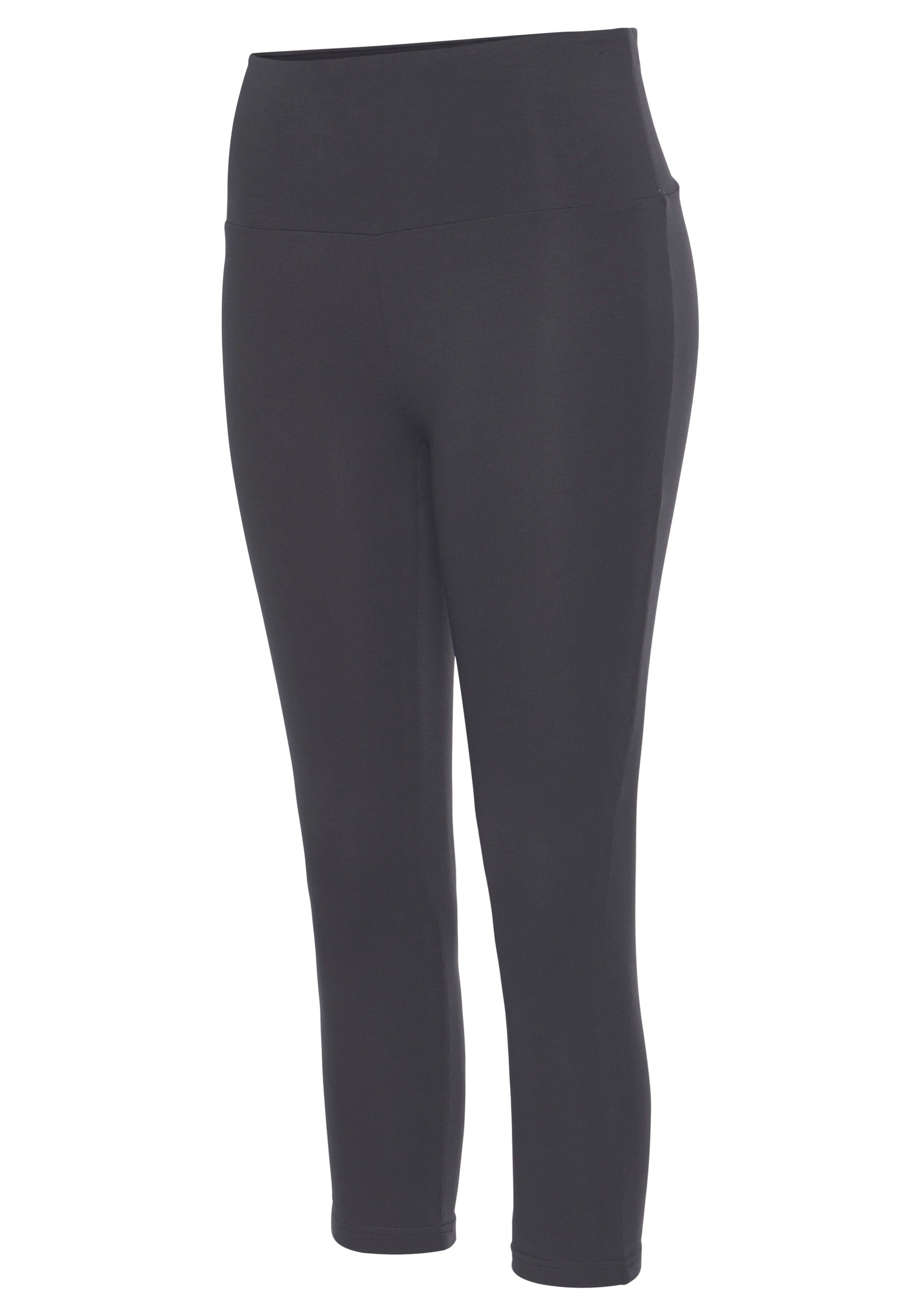 Lascana Caprilegging met brede zachte boord, loungewear