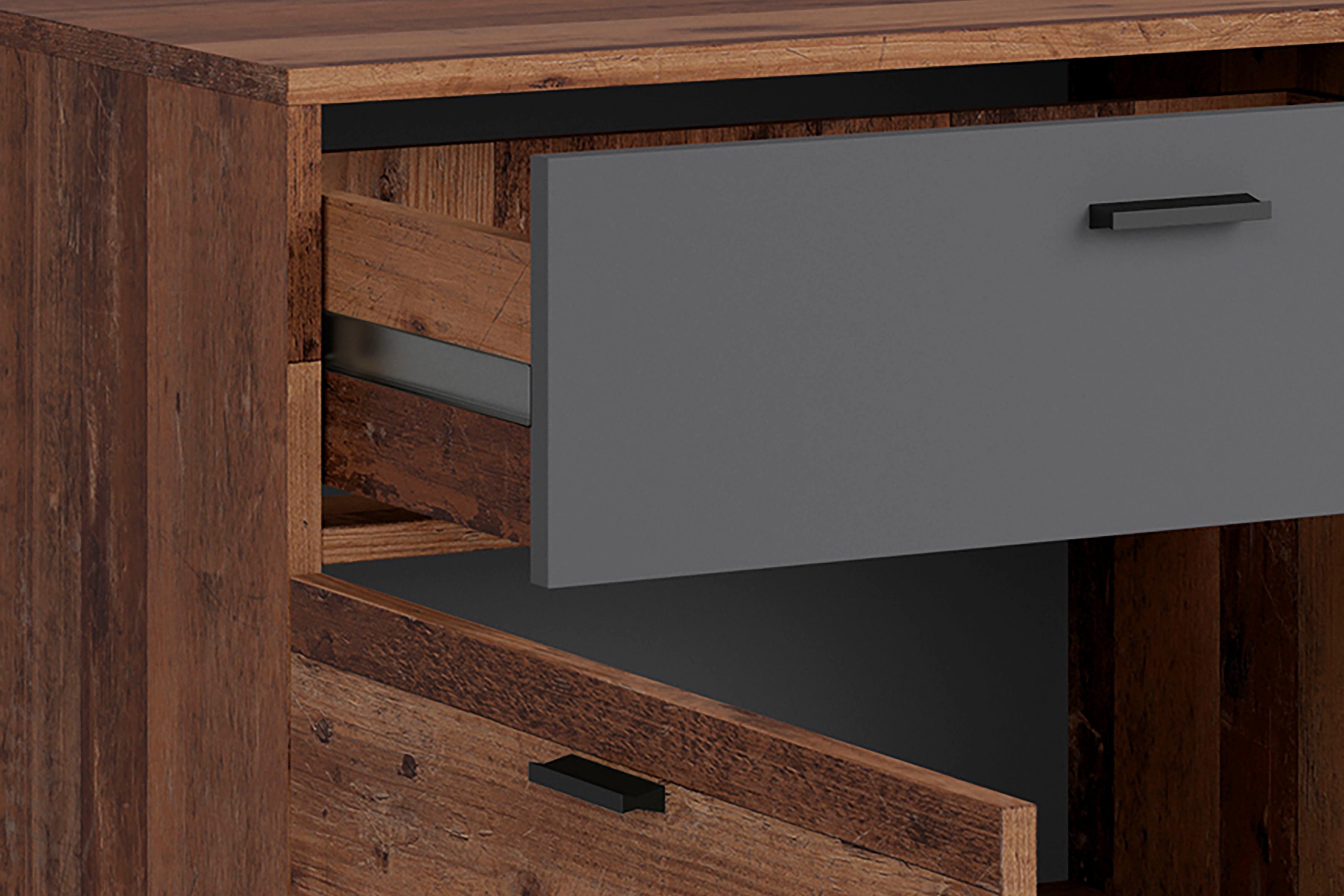 INOSIGN Dressoir Jackson Breedte 98 cm, met open rek