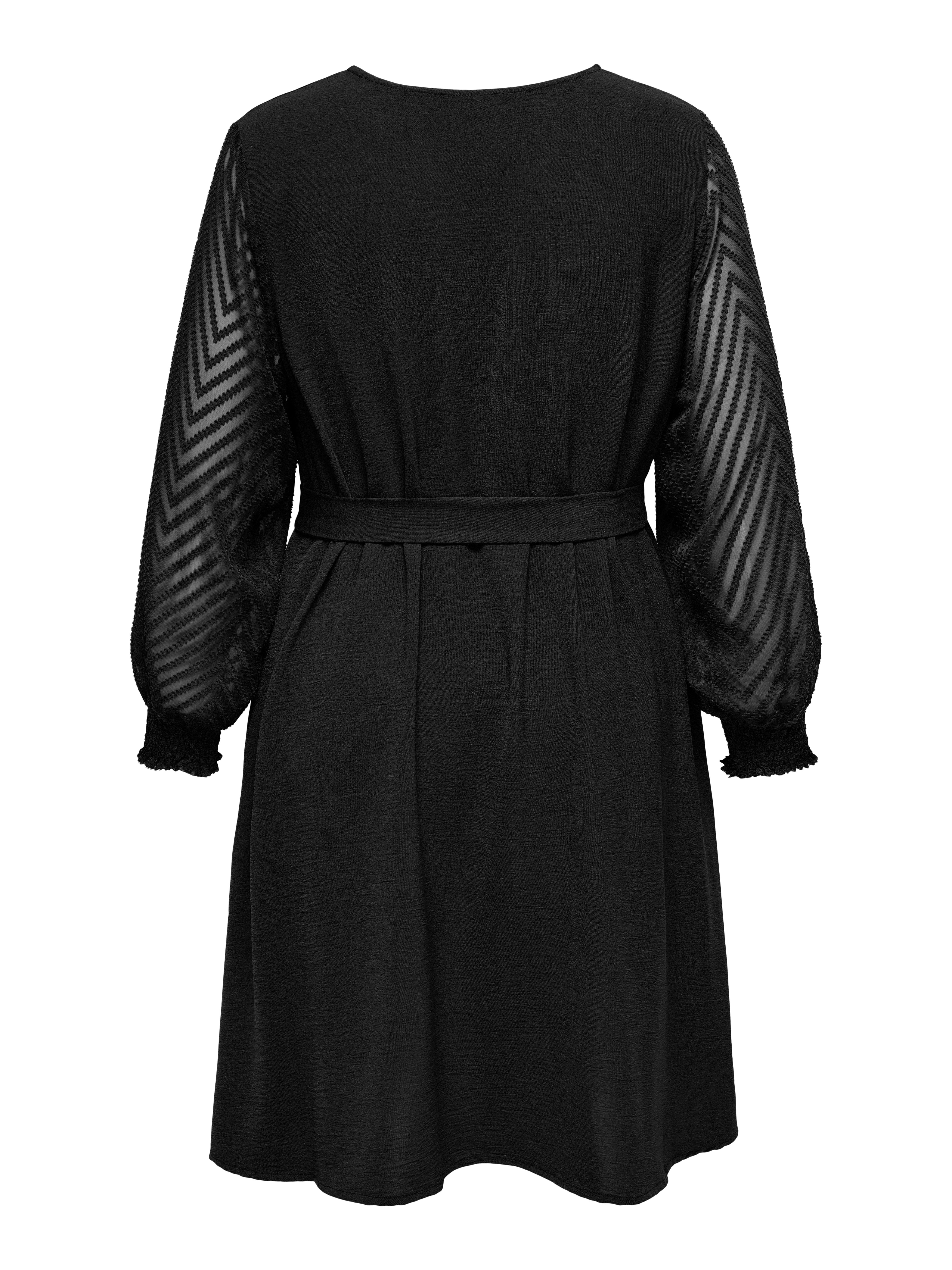ONLY CARMAKOMA Midi-jurk CARMETTA LIFE LS KNEE DRESS WVN