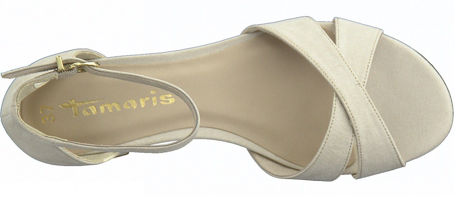 Tamaris Sandaaltjes blokhak, zomerschoen, sandalette met kruisband