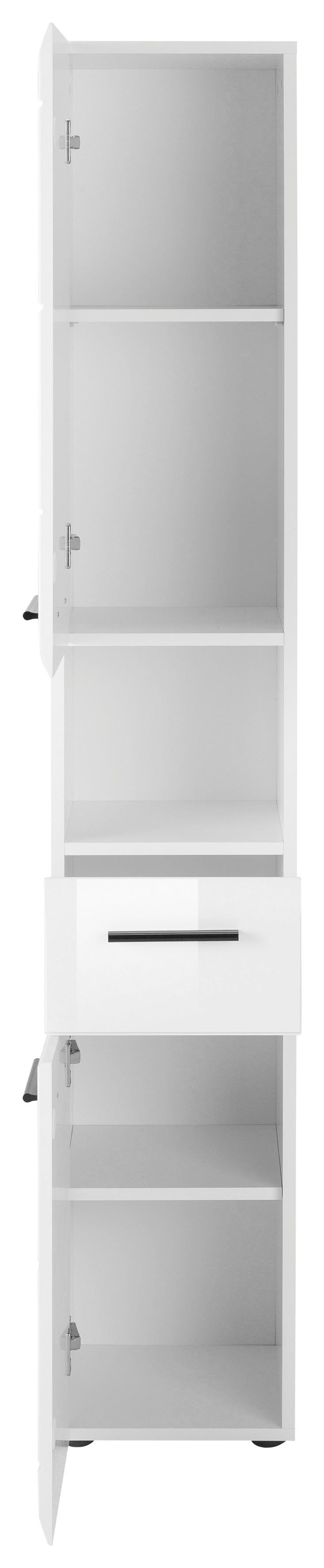 INOSIGN Hoge kast Sovana Badkamerskast in hoogglanslook - (B/D/H) 30/31/182 cm