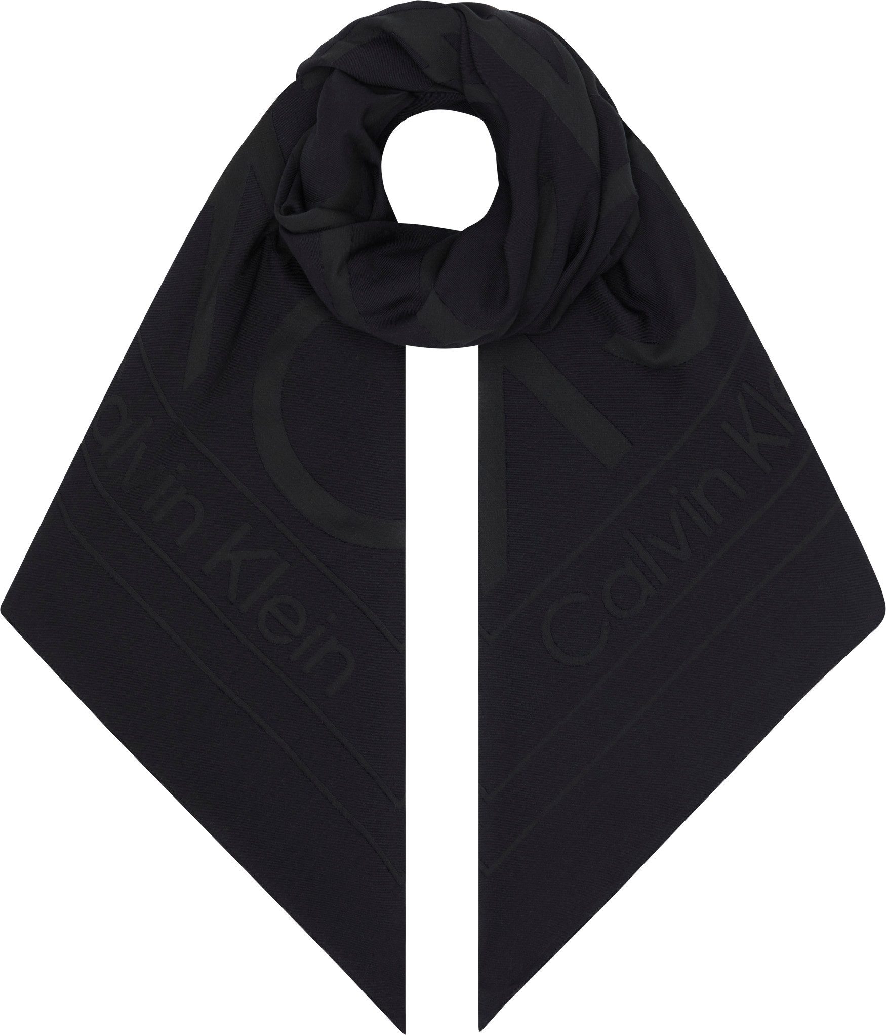 Calvin Klein Sjaal BURNOUT LARGE MONOGRAM SCARF
