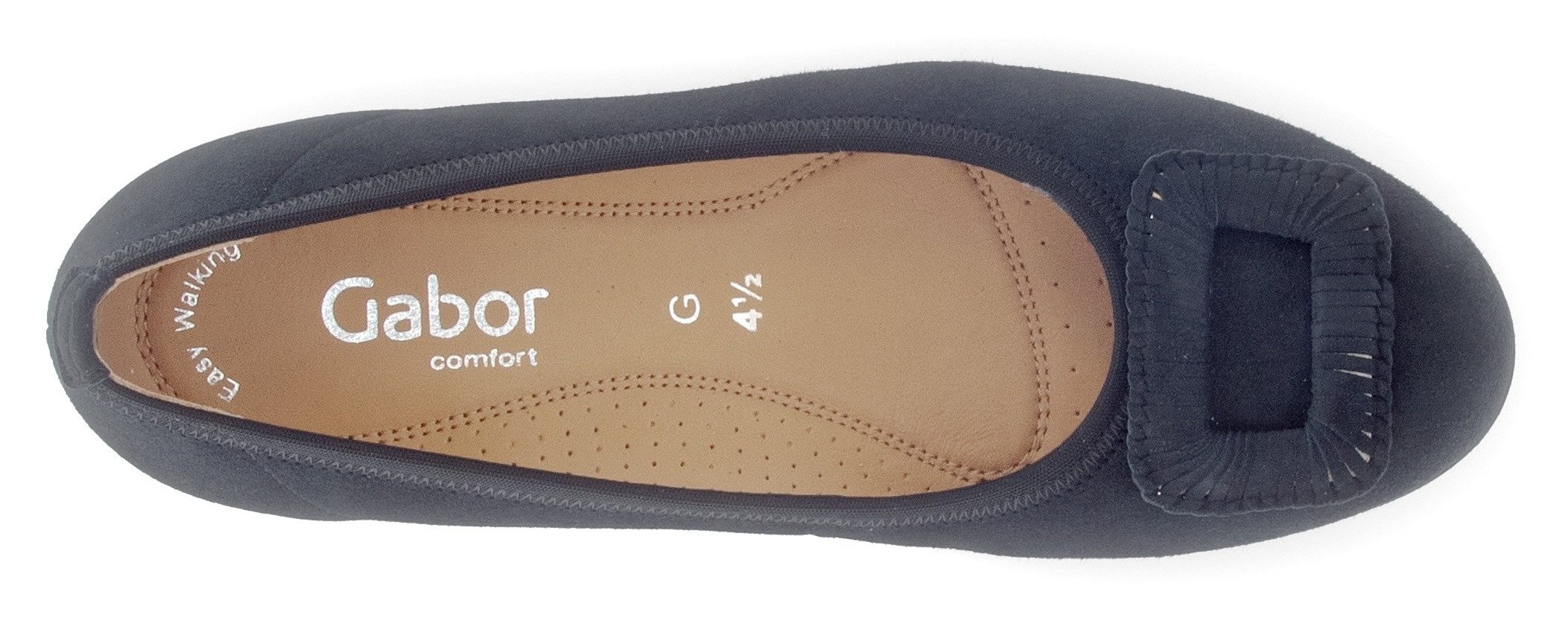 Gabor Ballerina's Florence , comfort schoen, zakelijke schoen, elastische afwerking, comfortbreedte g (= breed)