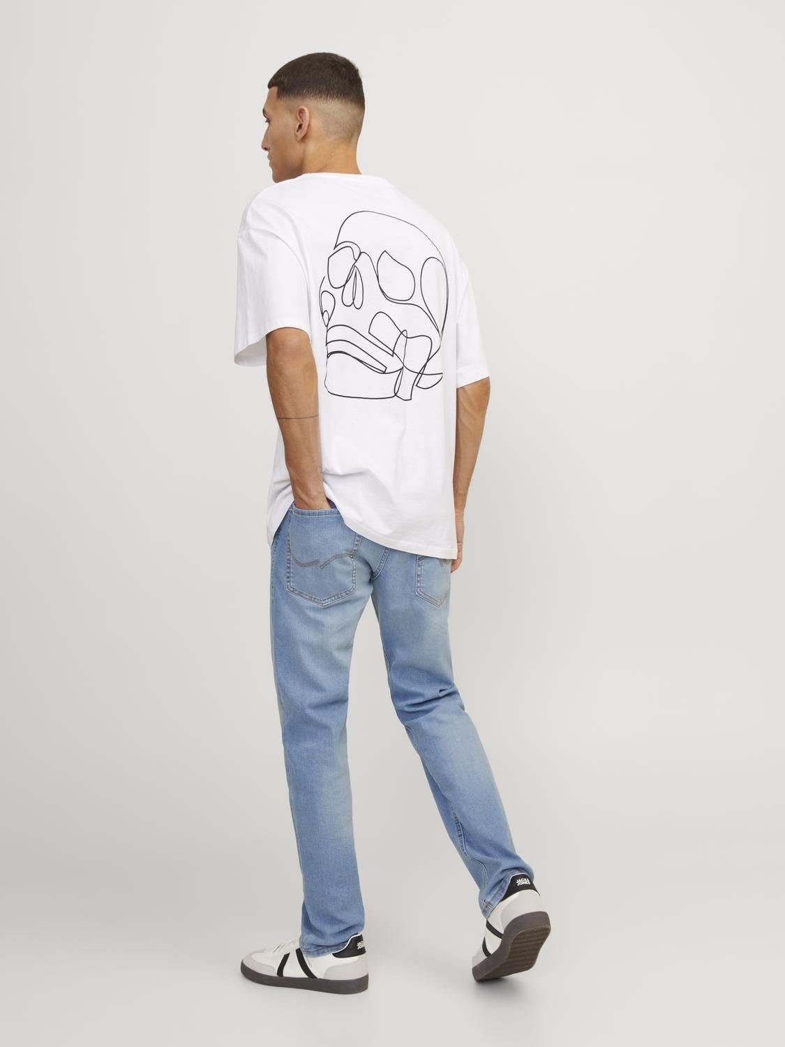 Jack & Jones Tapered jeans JJIMIKE JJORIGINAL SQ 223 Stonewashed voor een used-look met vervaagde effecten