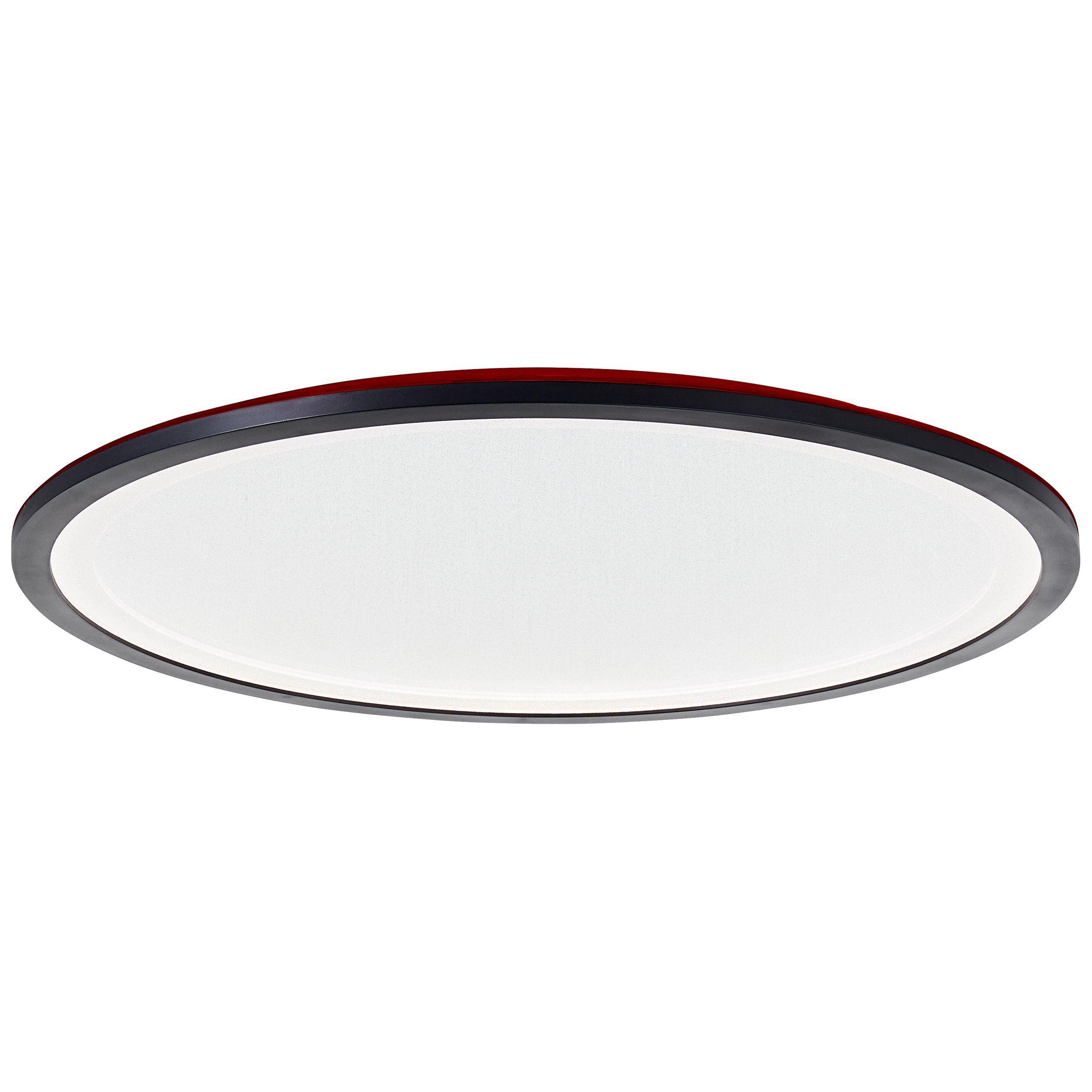 Brilliant Leuchten Led-plafondlamp Mosako LED paneel, D 50 cm, digitaal RGB-backlight, 4200 lm, dimbaar, CCT (1 stuk)