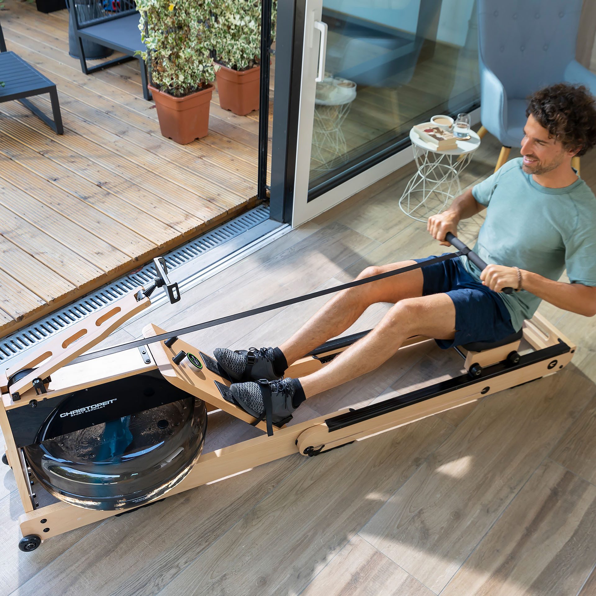Christopeit Sport® Roeimachine WP 5000 Testwinnaar Stiftung Warentest editie 1/2025, roeimachine