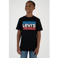 levi's kidswear t-shirt lvb sportswear logo tee zwart