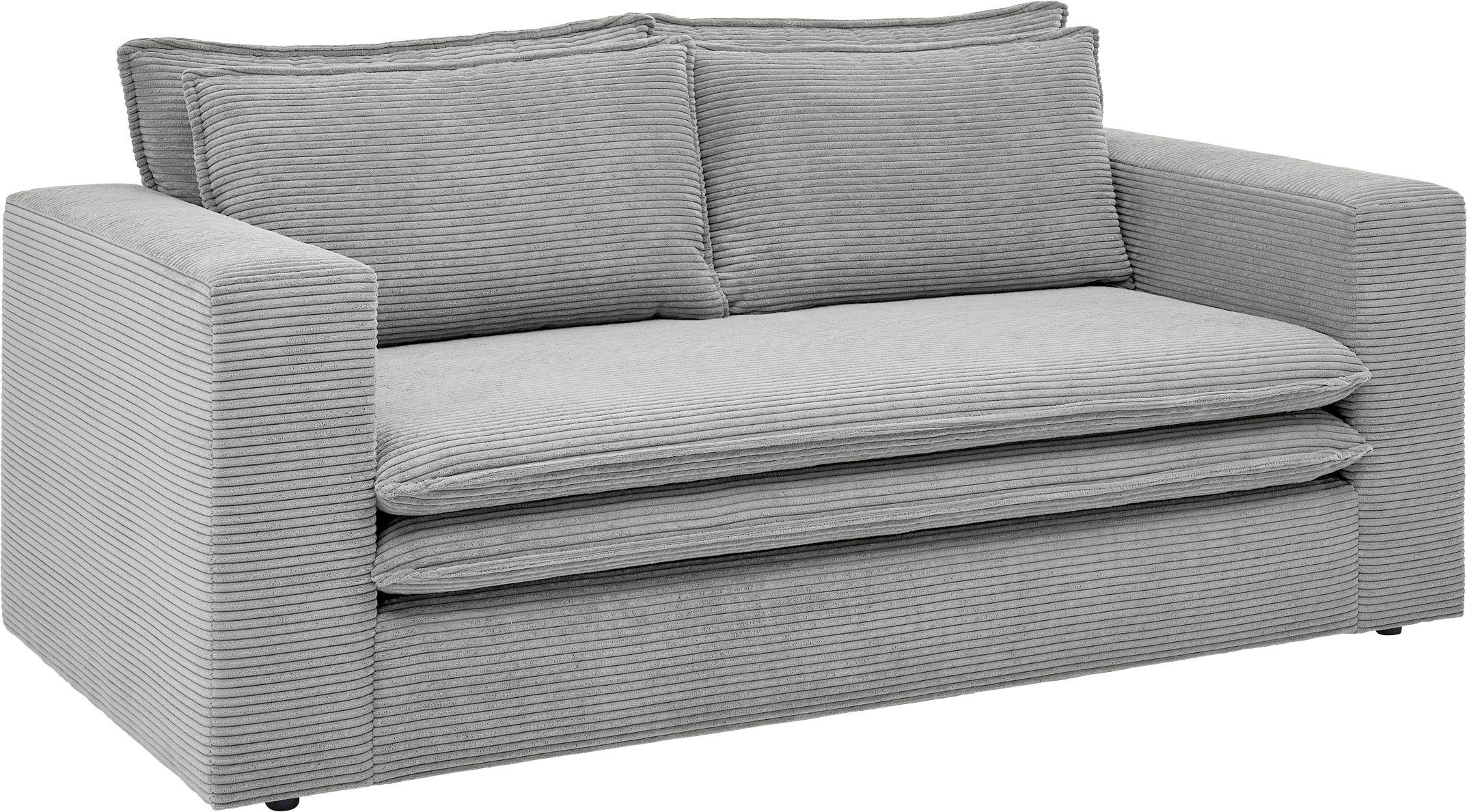 Places of Style Zithoek PIAGGE 2-zitsbank en hocker klein als set (2-delig)