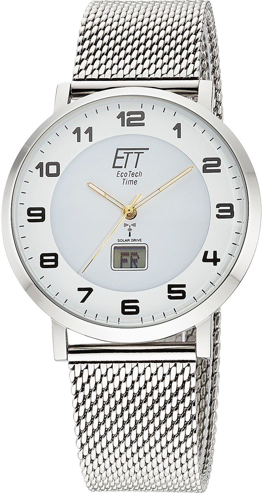 ETT Radiografisch horloge Atacama Horloge, herenhorloge, datum, solar, ideaal ook als cadeau (set, 2-delig, Met verwisselbaar bandje van leer)