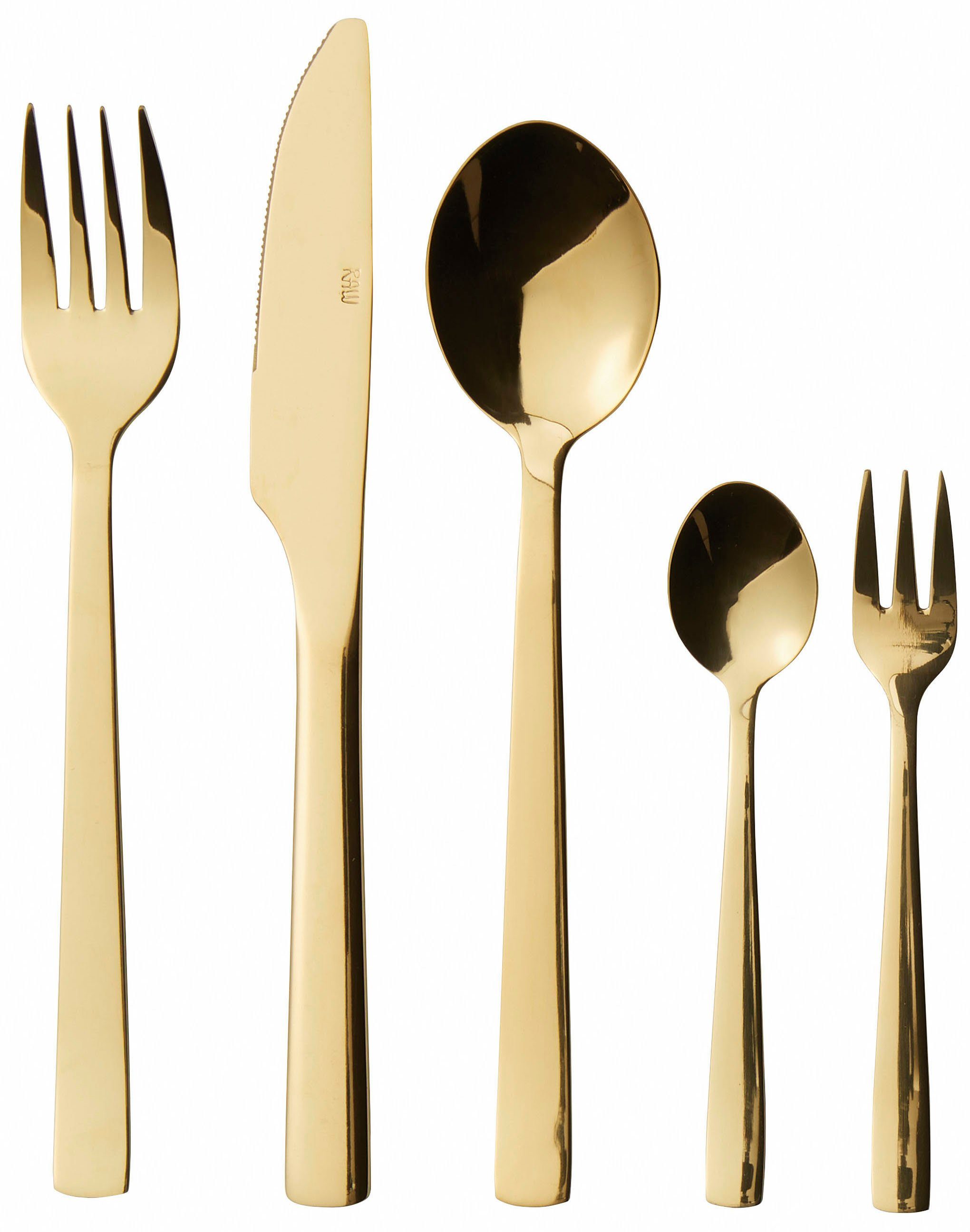 aida RAW Bestekset Raw PVD-gecoat oppervlak (set, 60-delig)