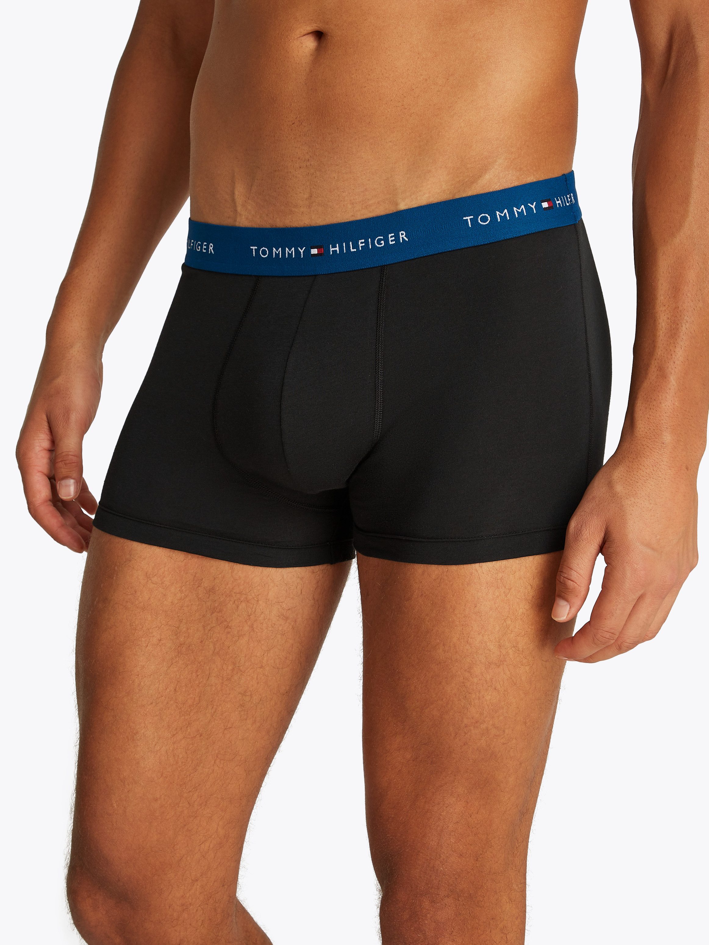 Tommy Hilfiger Underwear Boxershort 3P WB TRUNK met contrasterende logo-band (3 stuks)
