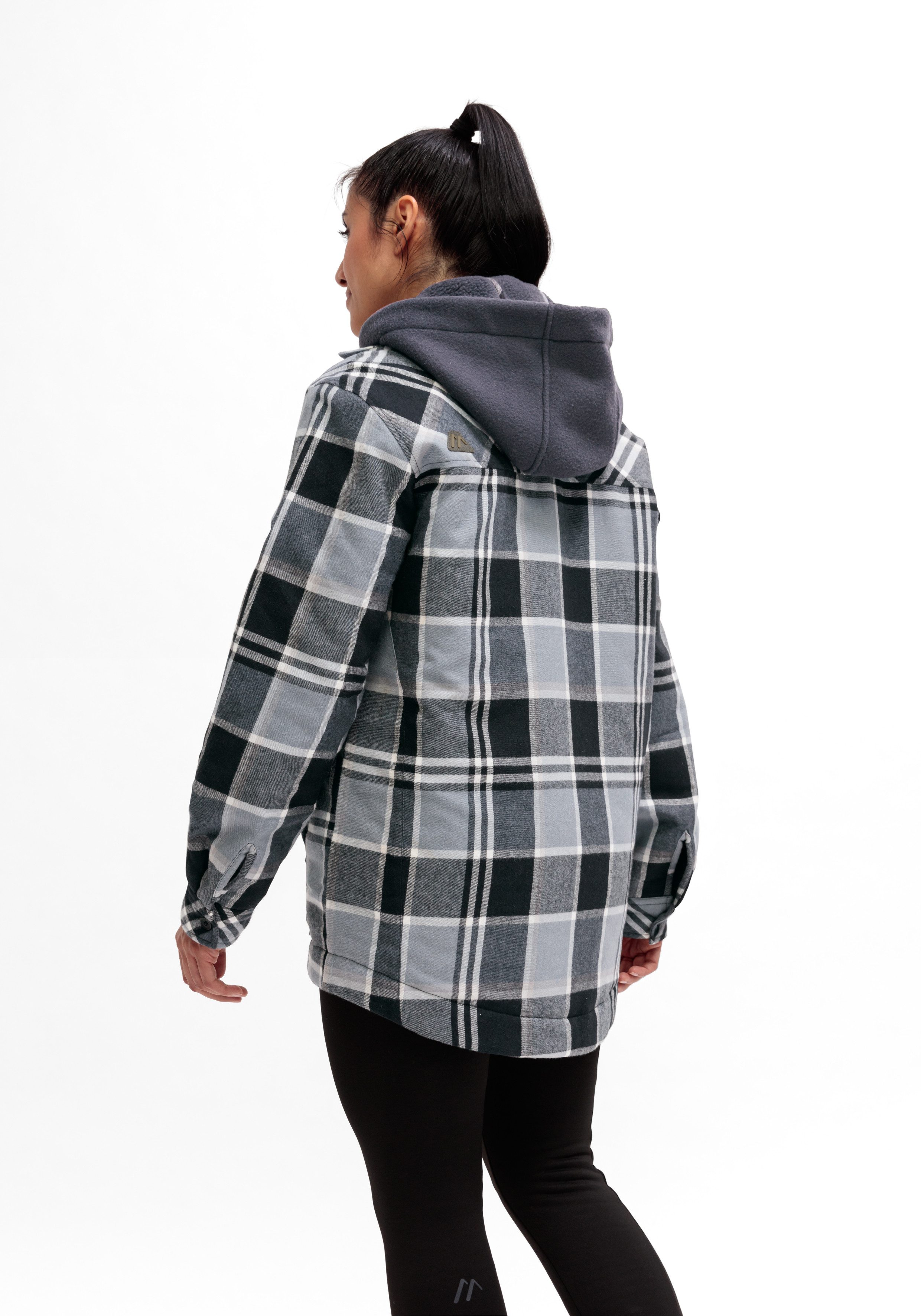 Maier Sports Flanellen blouse Camquadri W gewatteerd dames overhemd in klassieke ruitlook