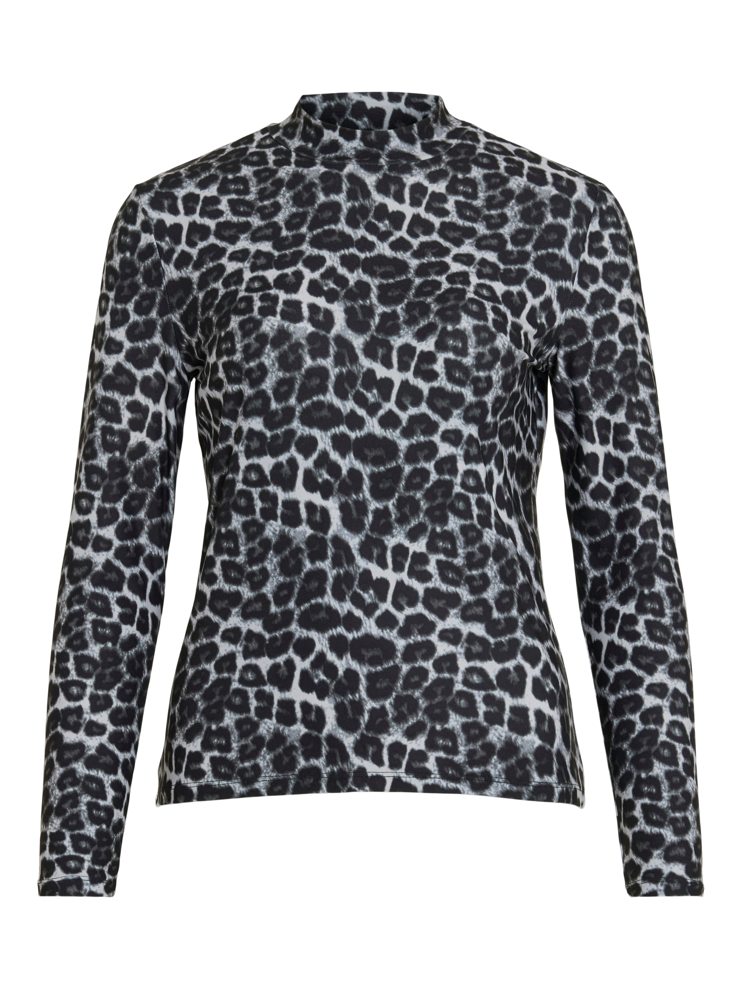 Vila Shirt met staande kraag VILEOA L/S ROLLNECK TOP - NOOS