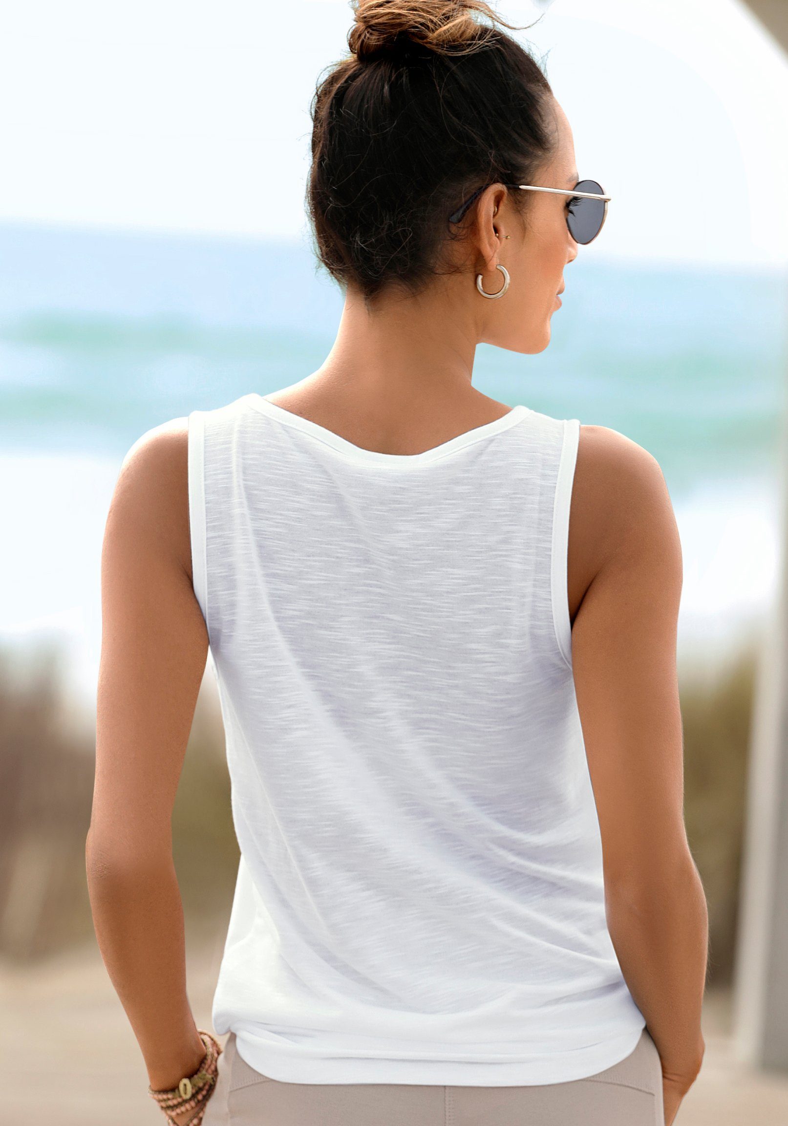 Venice Beach Tanktop met logoprint, tanktop