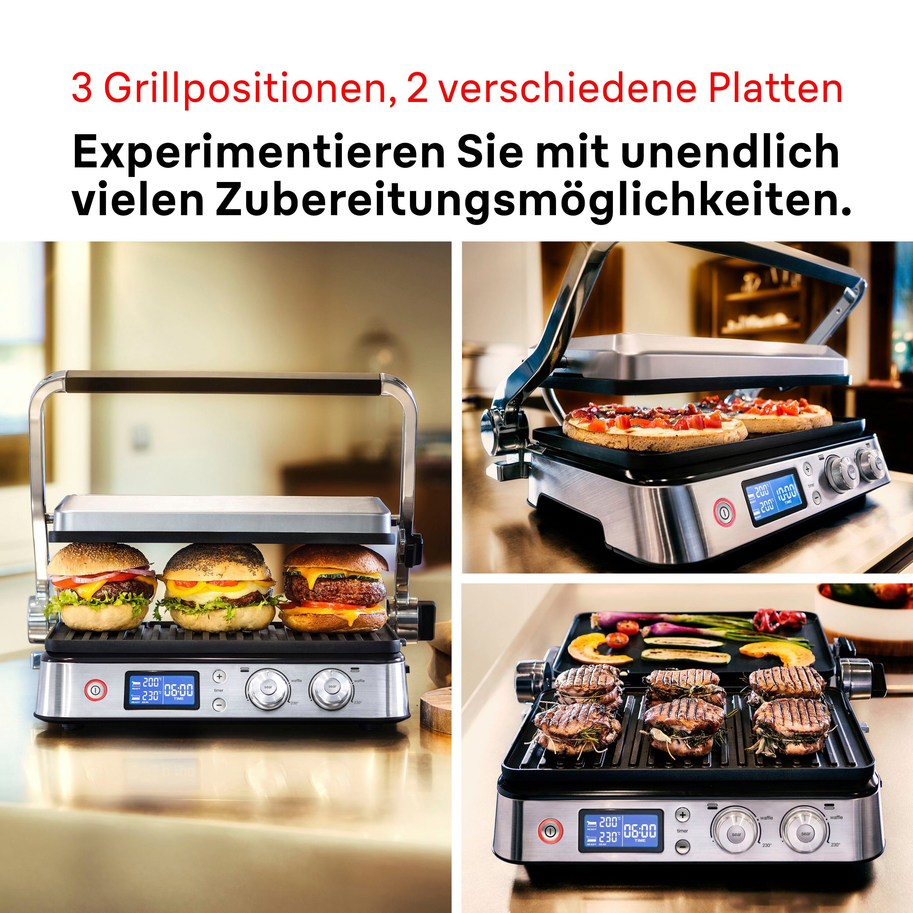 Braun Contactgrill Multigrill 9 CG 9043 silber