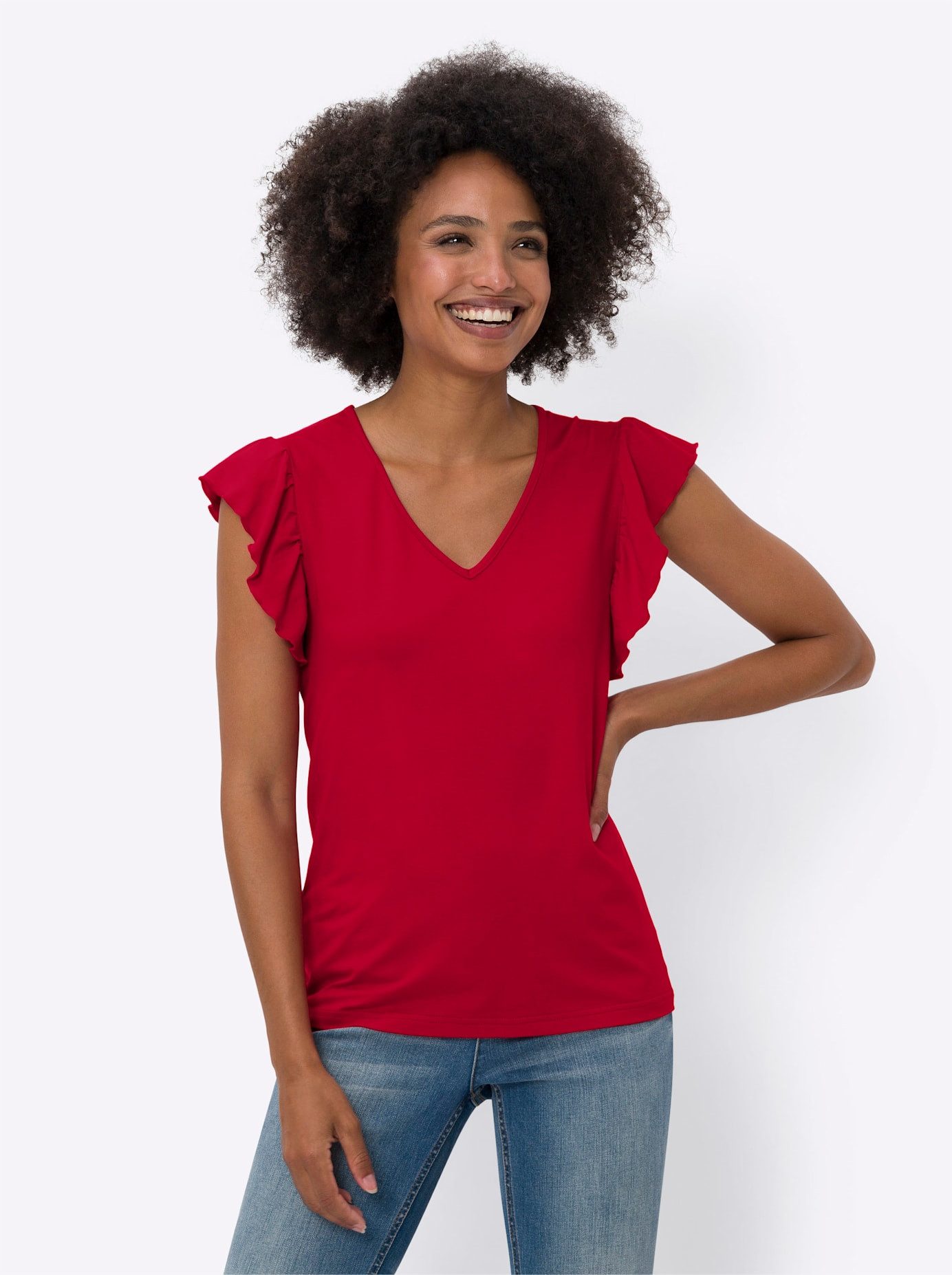 heine Shirt met V-hals Shirt (1-delig)