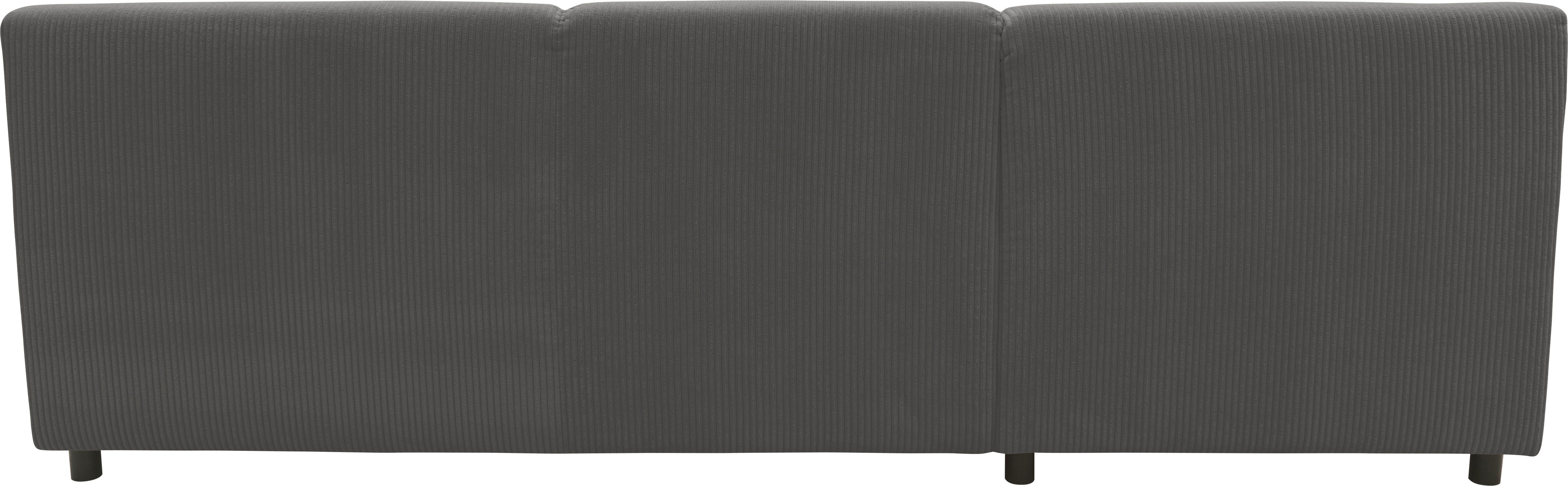 INOSIGN Hoekbank Turah 2, L-vorm, in Cord en waterafstotende microvezel, Vering B/D/H: 241/146/79 cm, incl. sierkussen, optioneel met bedfunctie