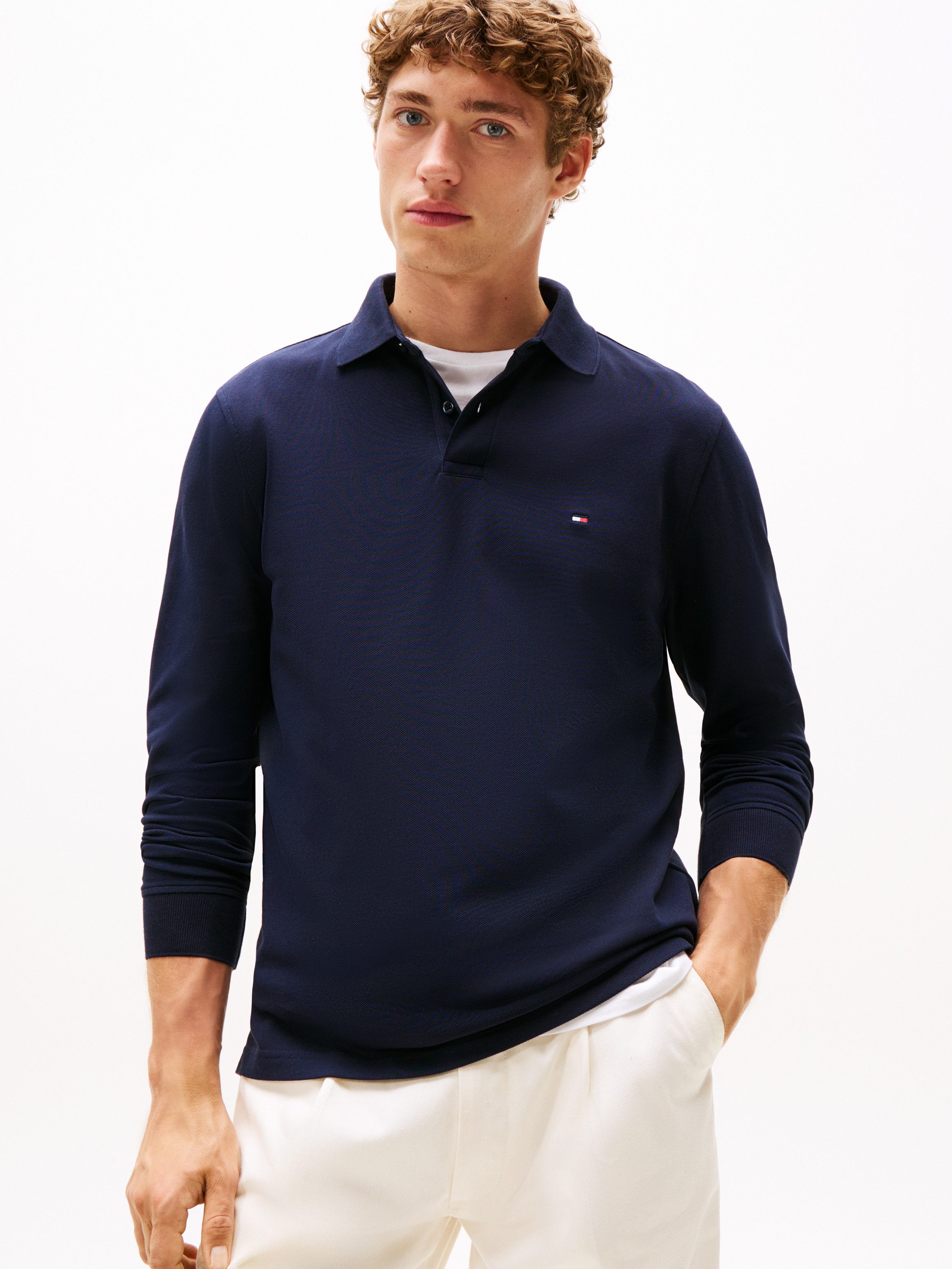 Tommy Hilfiger Poloshirt met lange mouwen 1985 REGULAR LS POLO