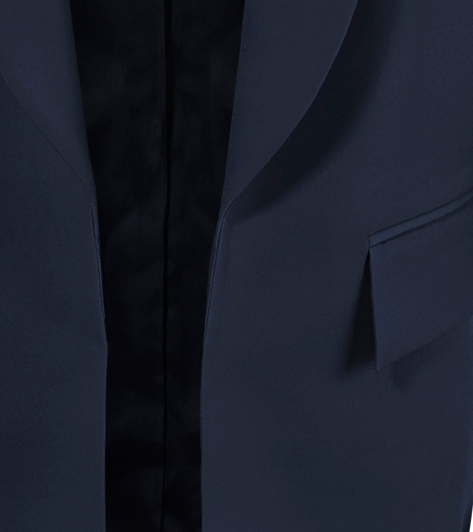 Aniston SELECTED Lange blazer met modieuze reverskraag en gerimpelde mouwen - nieuwe collectie