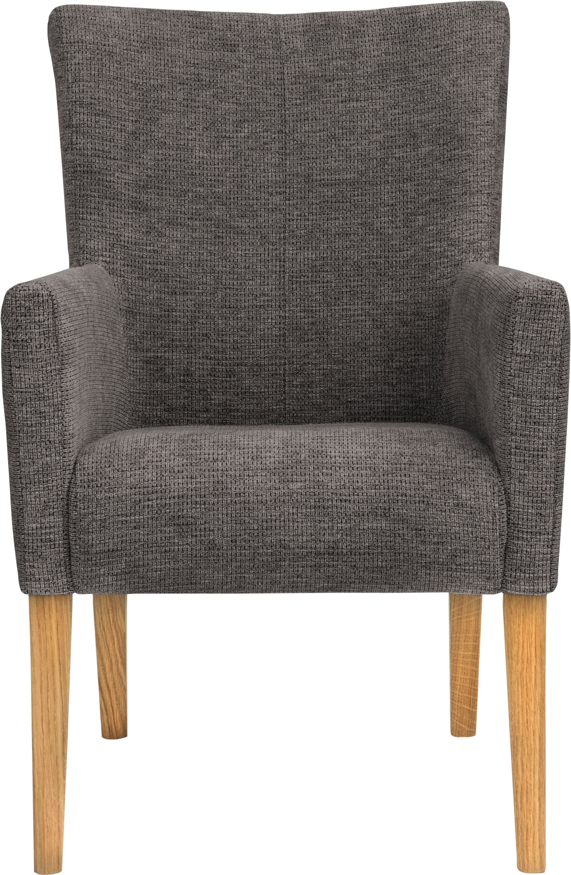 Home affaire Stoel met armleuningen King BESTSELLER! Eetkamerstoel met comfortabele bekleding, eetkamerstoel met armleuningen