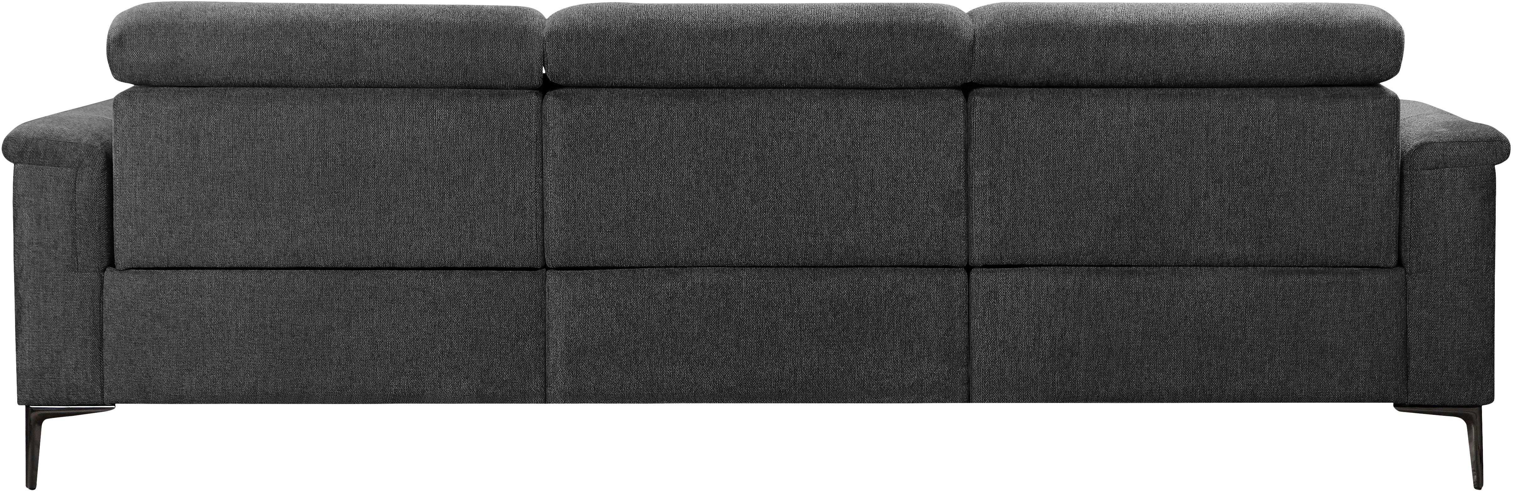 Places of Style Hoekbank Lund, L-vorm, 261 cm, handmatige of elektrische relaxfunctie (met USB-A)