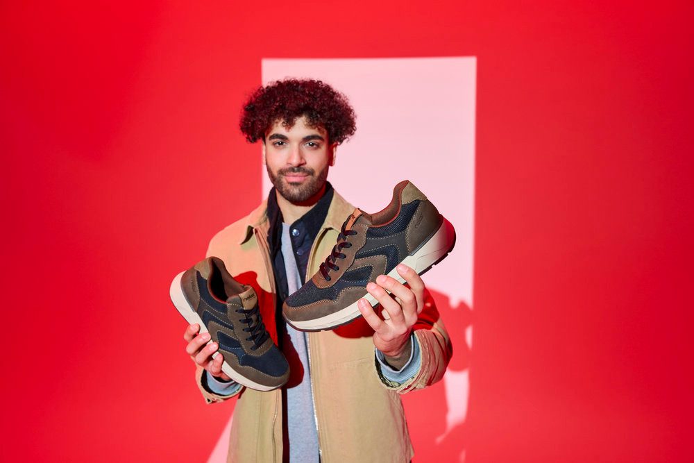Rieker Sneakers Veterschoenen, lage schoen, vrijetijdsschoen met zachte schacht