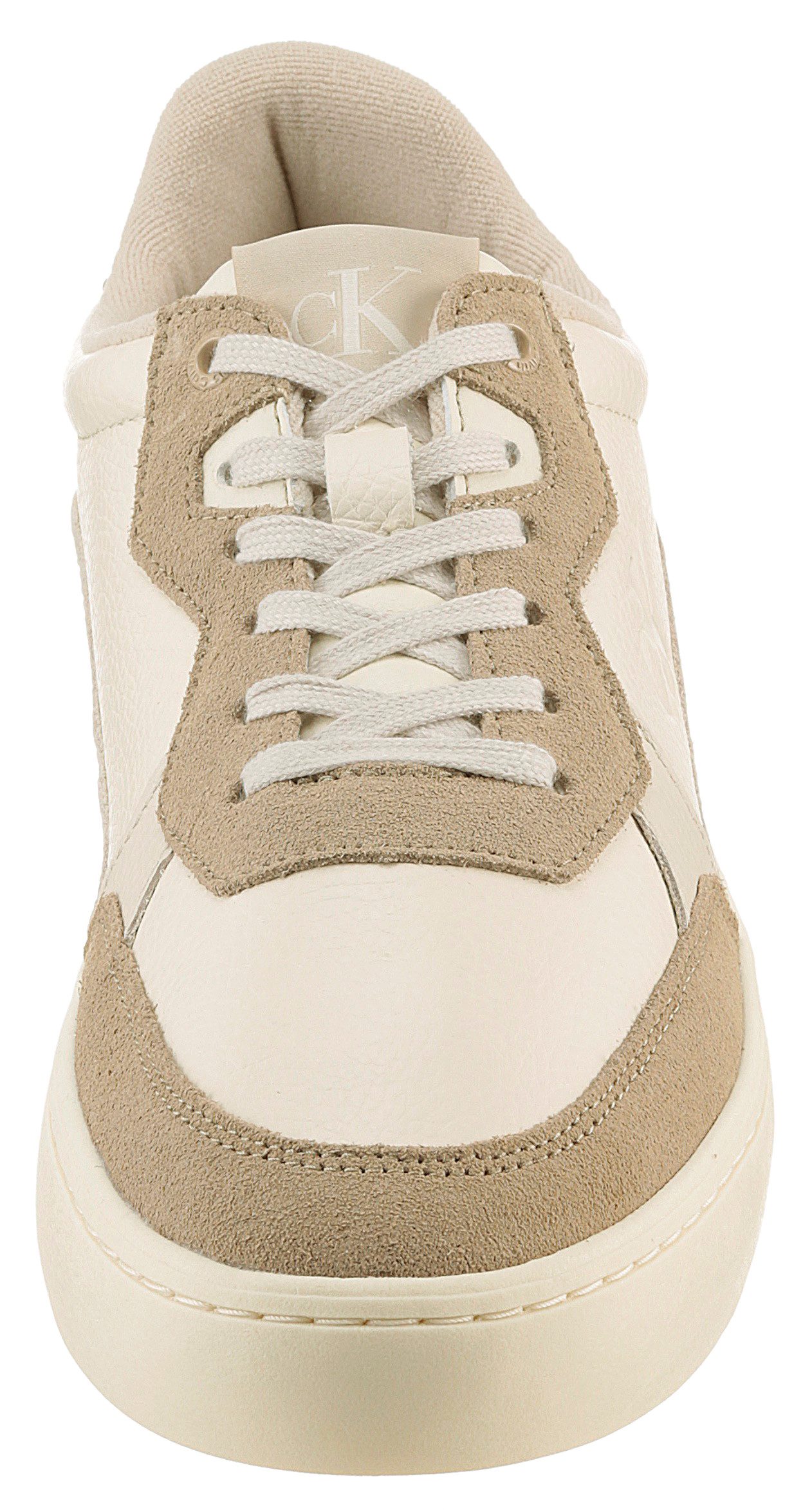 Calvin Klein Plateausneakers CLASSIC CUPSOLE MG WMM vrijetijdsschoen, lage schoen, veterschoen met zij ck-logo