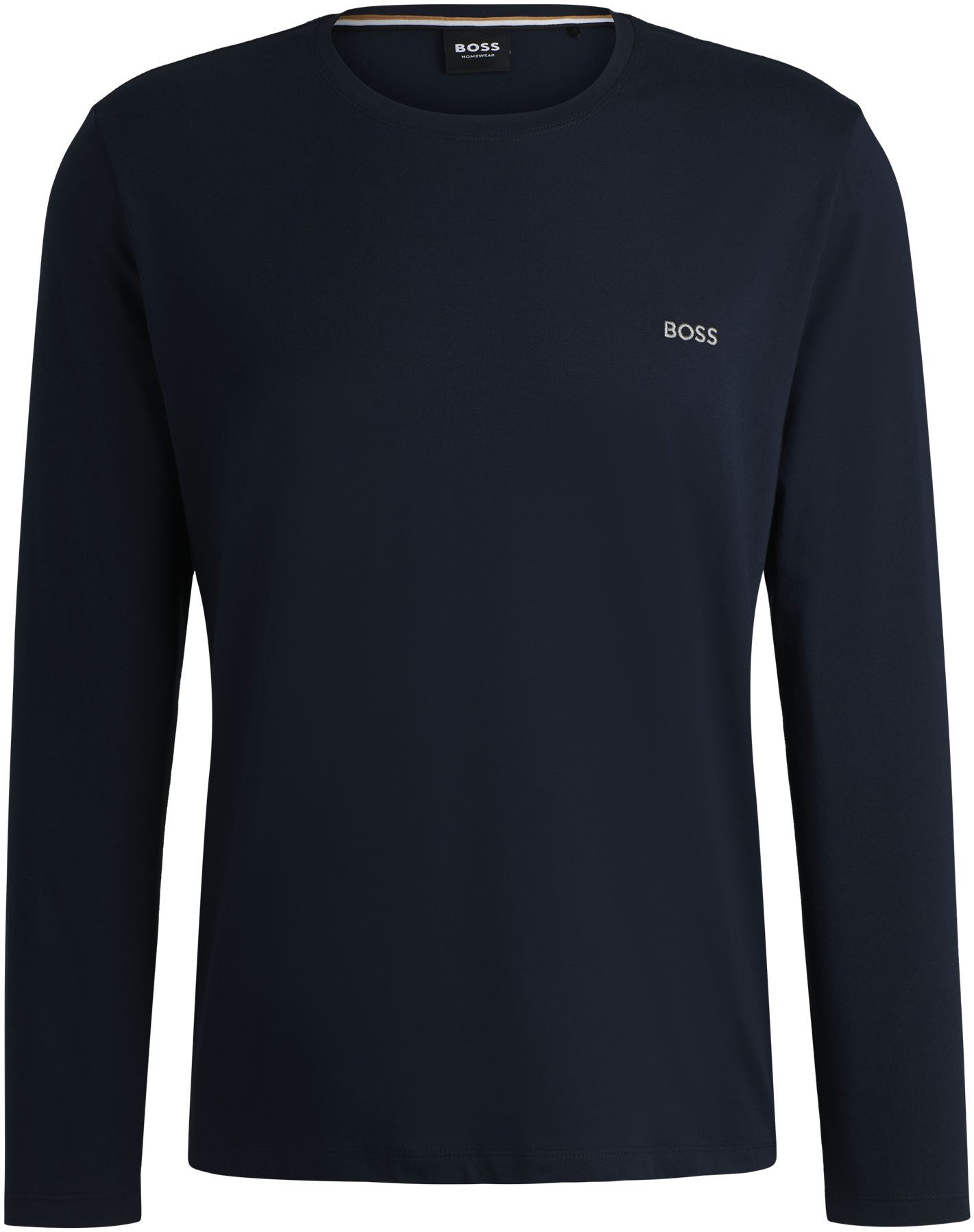 BOSS Shirt met lange mouwen Mix&Match LS-Shirt R met -borduursel op de borst