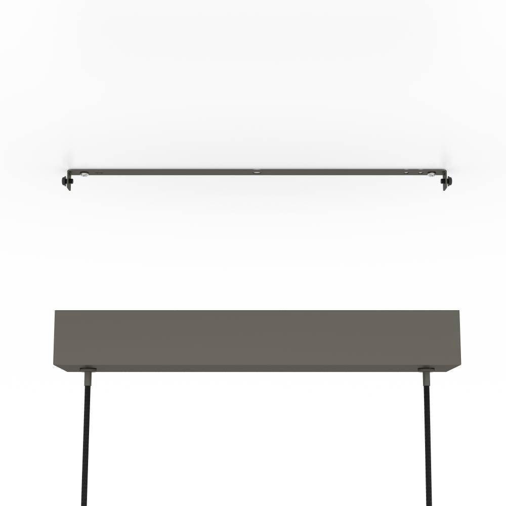 EGLO Hanglamp LISCIANA FSCM70HB, aluminium in bruin en hout in walnoot-look, lamp, 87,5 cm (1 stuk)